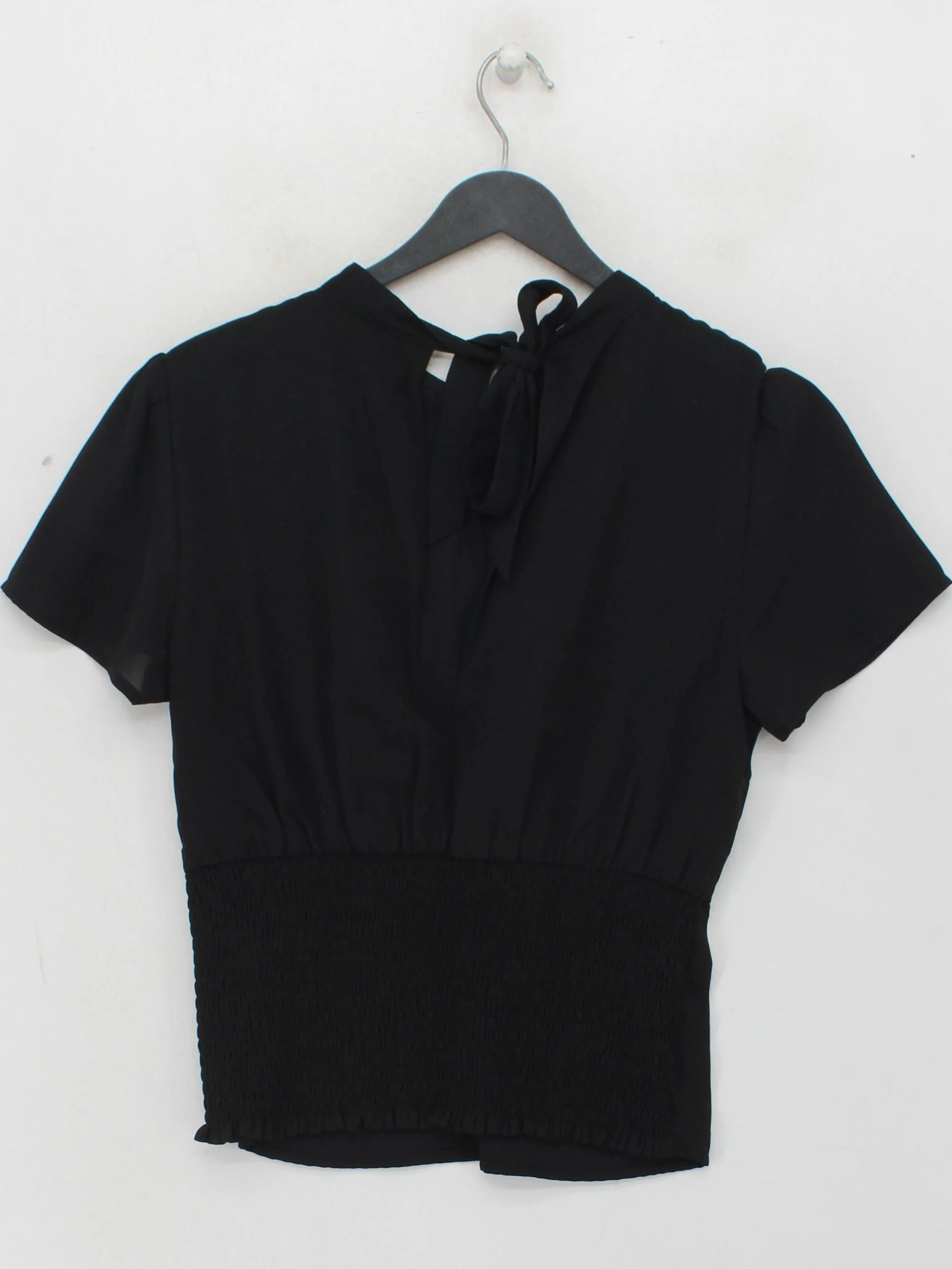 Abercrombie & Fitch Women's Top M Black Polyester with Viscose Basic - Image 2