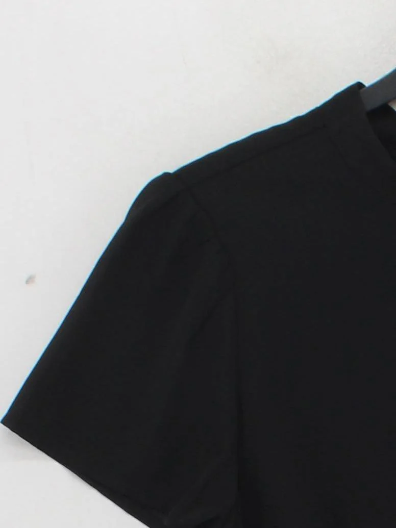 Abercrombie & Fitch Women's Top M Black Polyester with Viscose Basic - Image 4