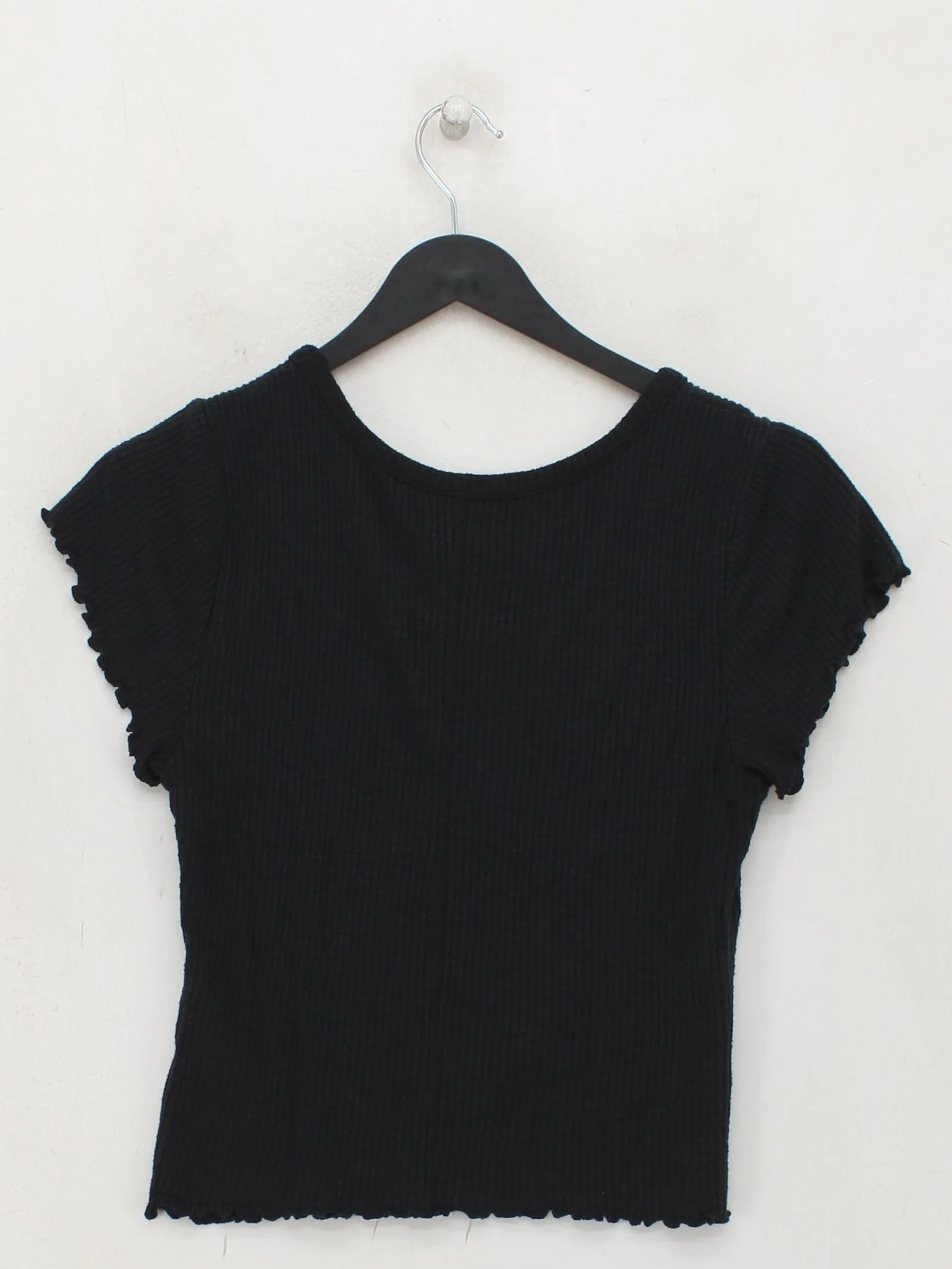 Abercrombie & Fitch Women's Top M Black Viscose with Polyester, Elastane Basic - Image 2