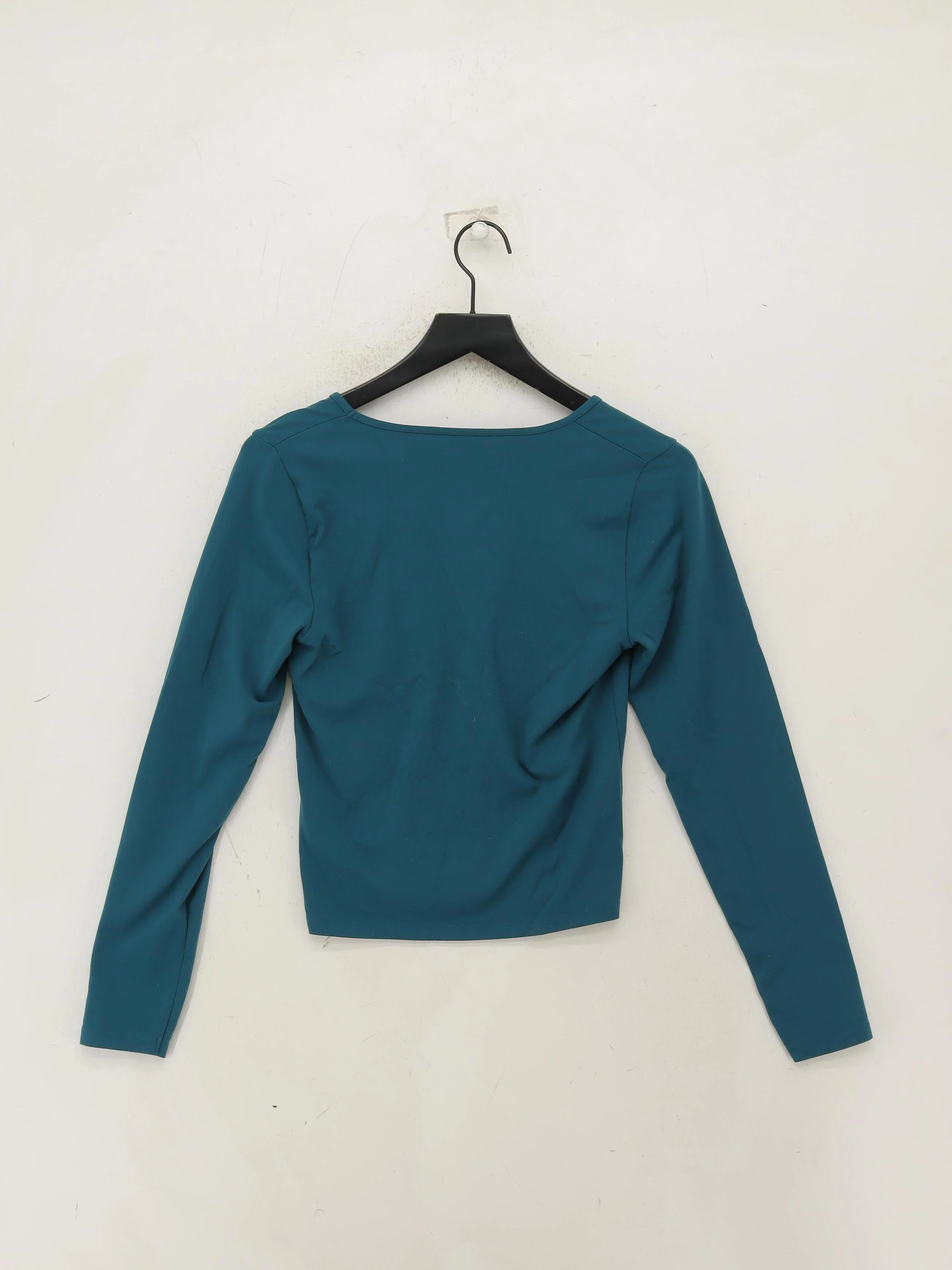 Abercrombie & Fitch Women's Top M Green Nylon with Elastane Basic - Image 2