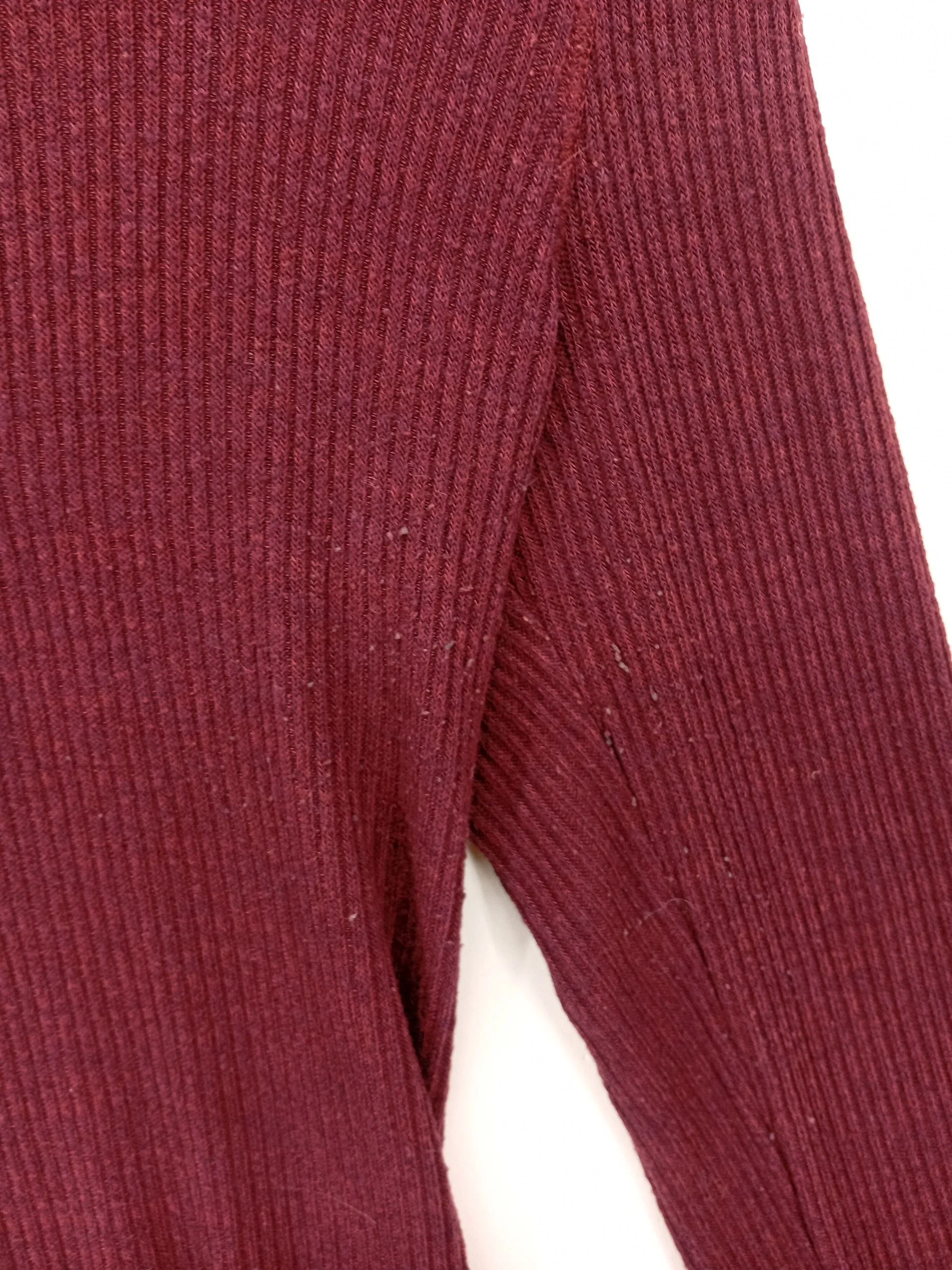Abercrombie & Fitch Women's Top M Red 100% Other Long Sleeve High Neck Basic - Image 5