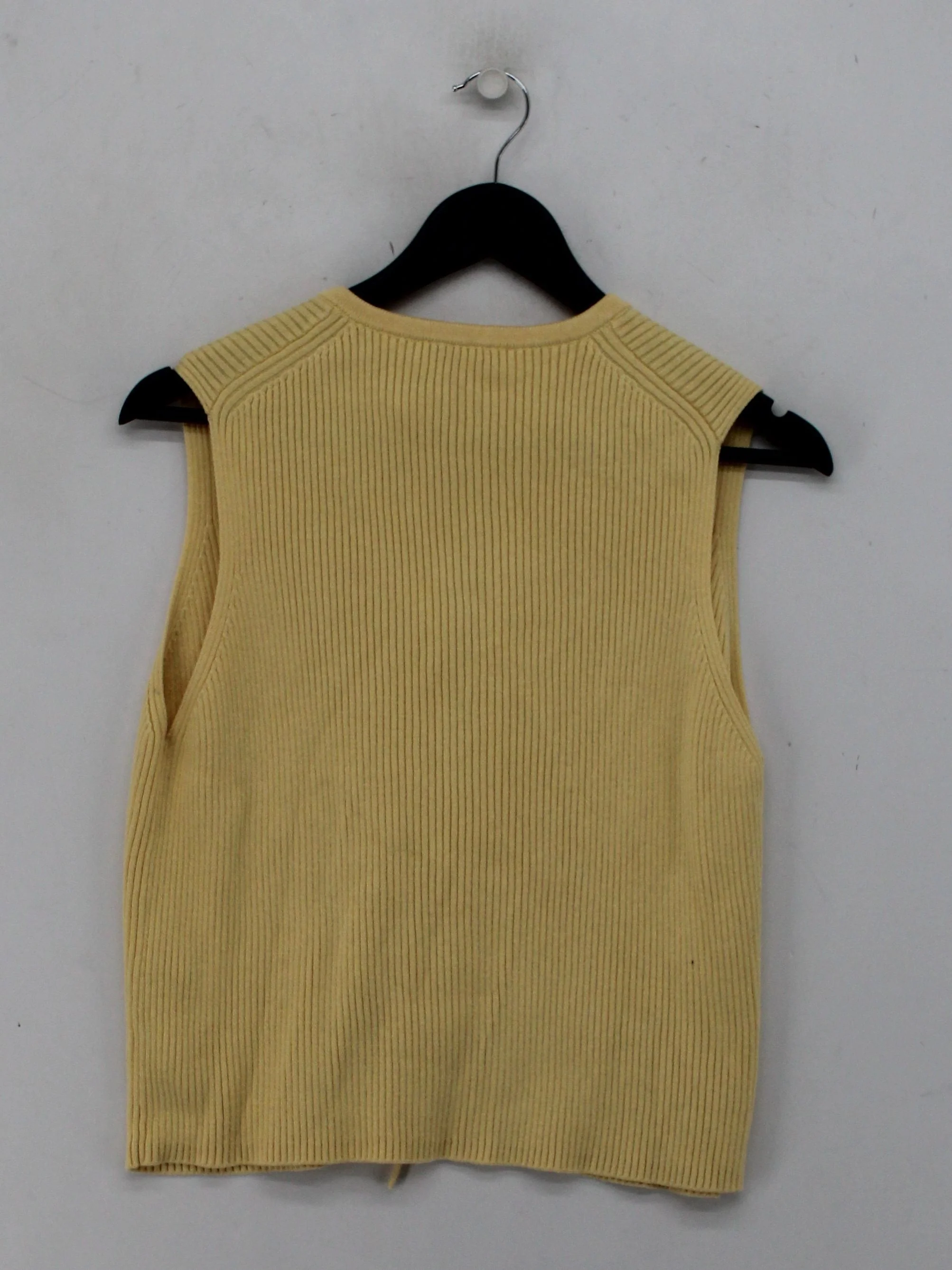 Abercrombie & Fitch Women's Top M Yellow Cotton with Nylon, Viscose Basic - Image 2