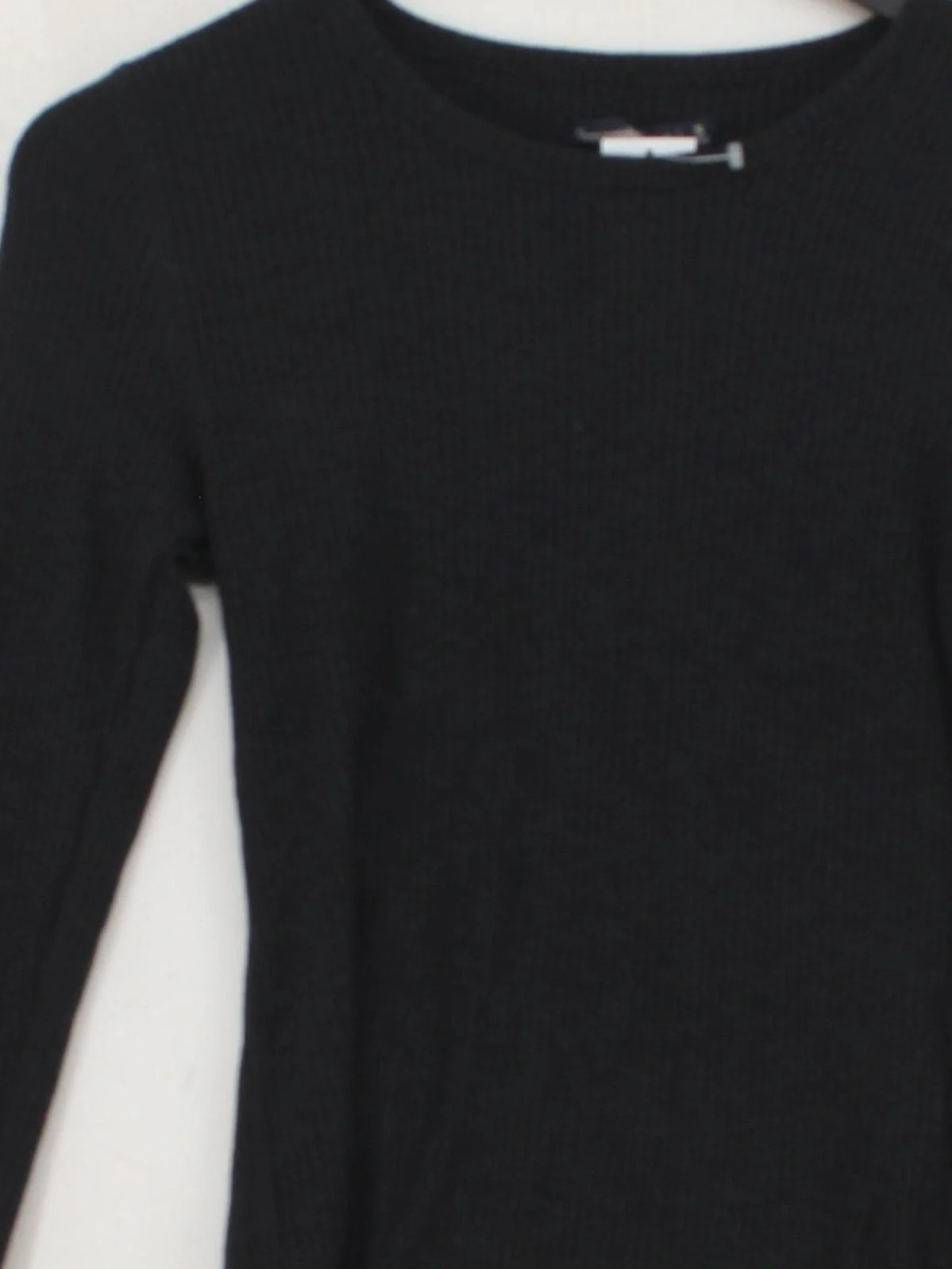 Abercrombie & Fitch Women's Top S Black Viscose with Polyester, Elastane Basic - Image 3