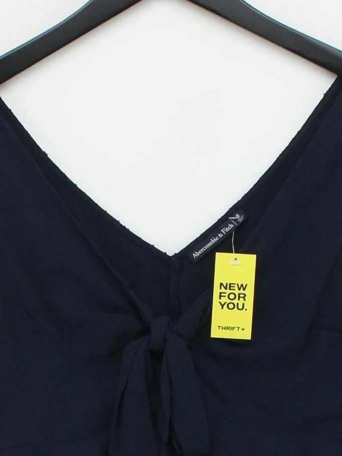 Abercrombie & Fitch Women's Top S Blue Polyester with Viscose Basic - Image 3