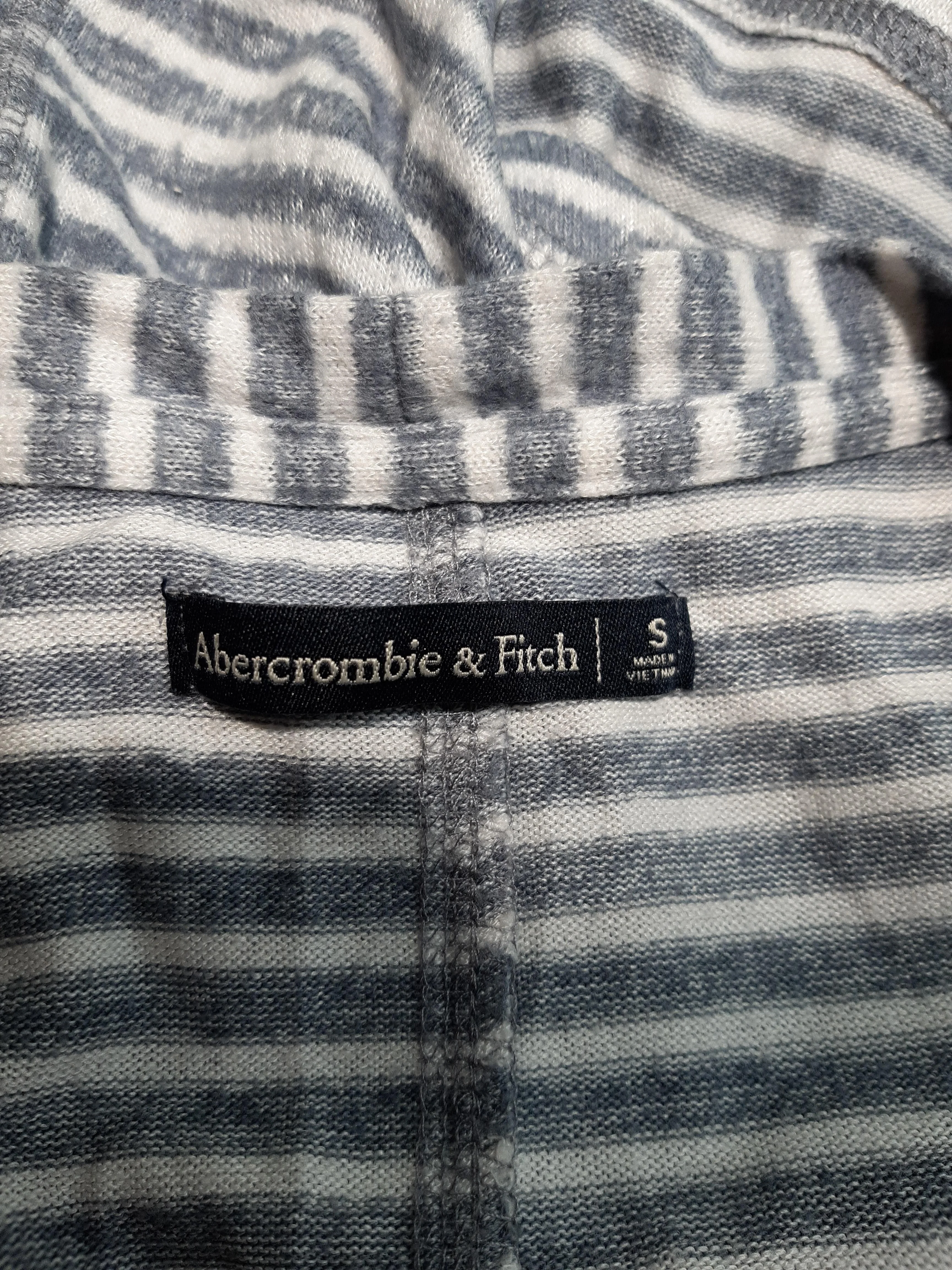 Abercrombie & Fitch Women's Top S Grey Polyester with Viscose, Elastane Basic - Image 5