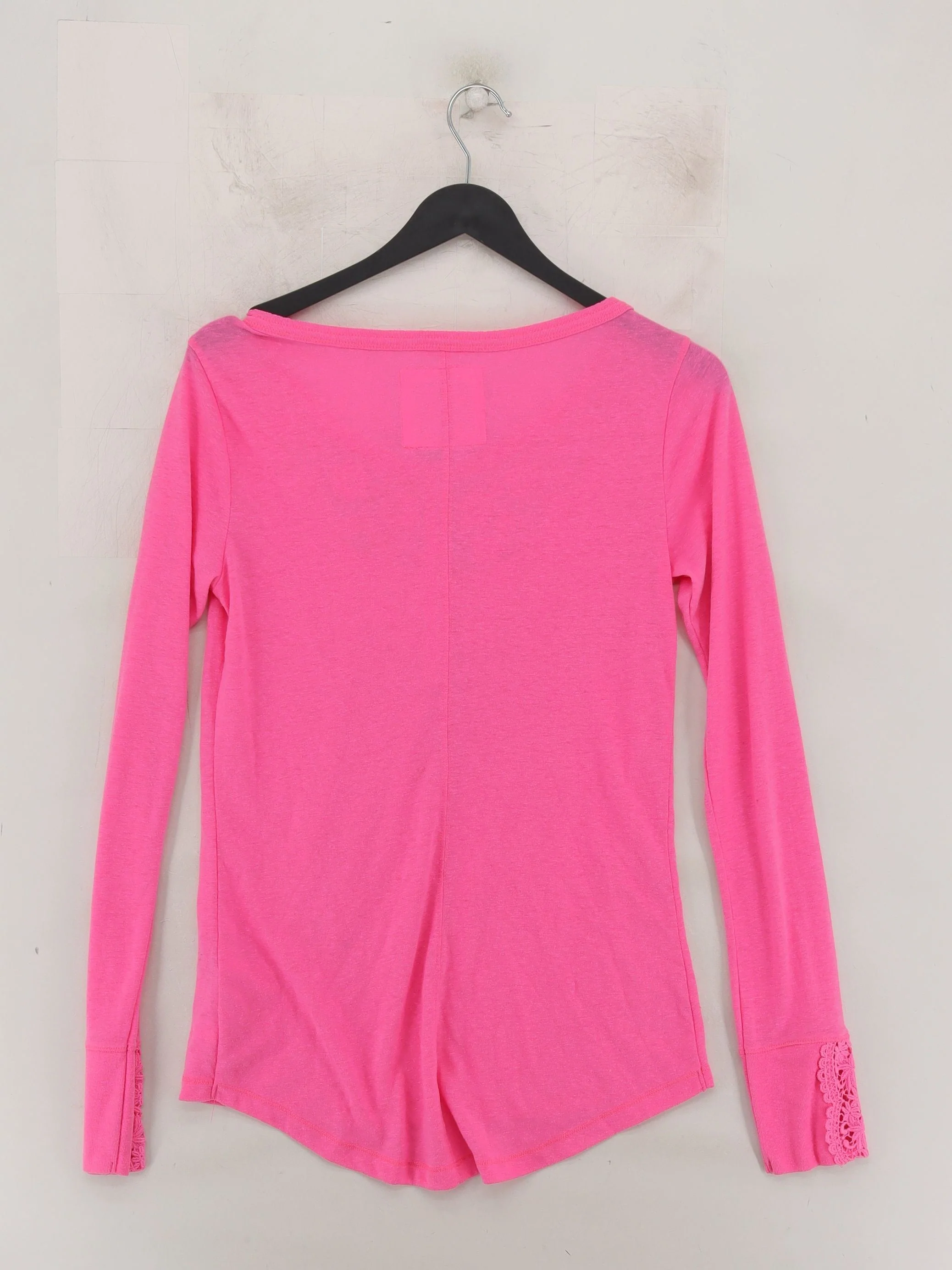 Abercrombie & Fitch Women's Top S Pink Polyester with Cotton Basic - Image 2
