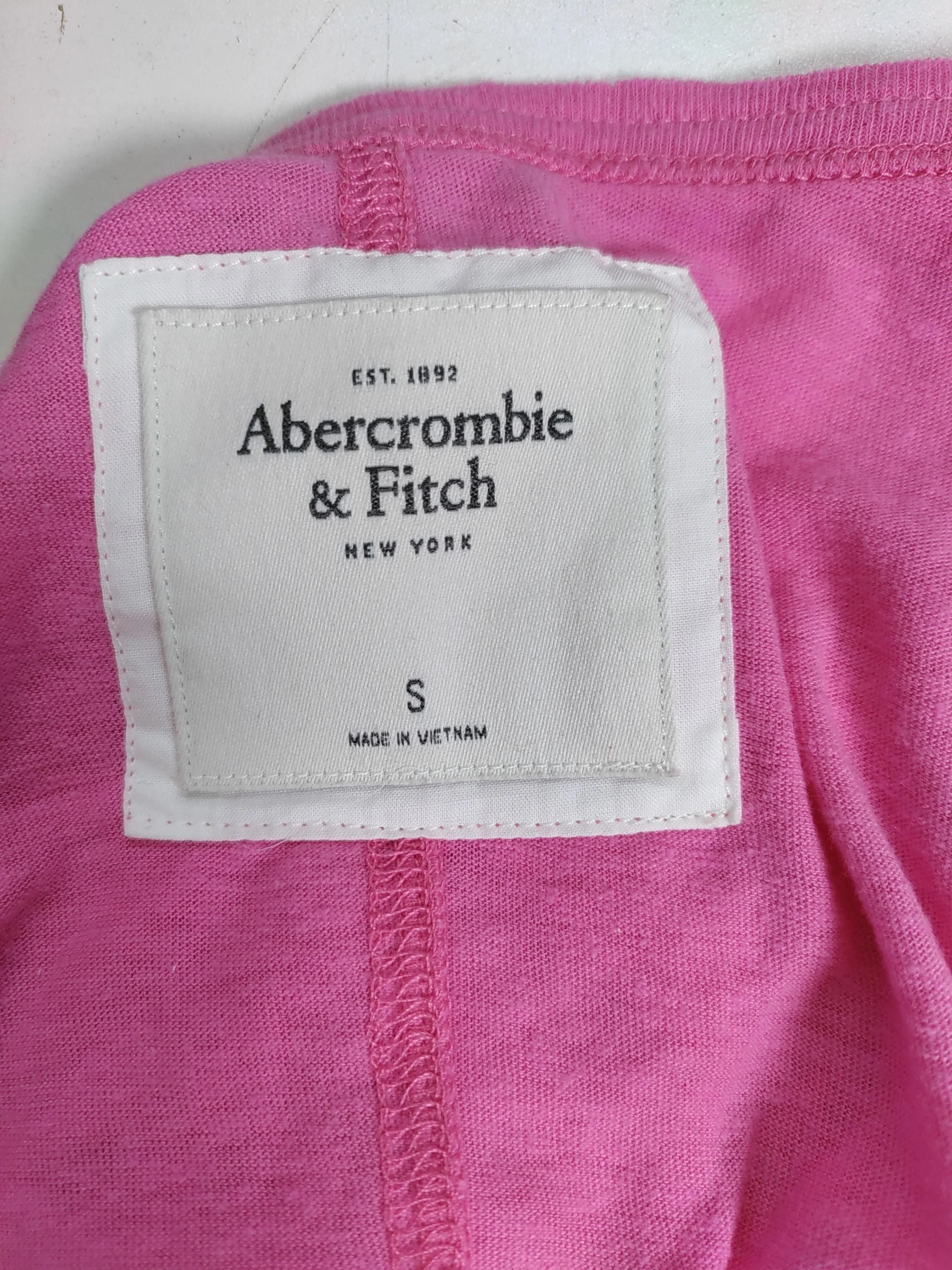 Abercrombie & Fitch Women's Top S Pink Polyester with Cotton Basic - Image 6