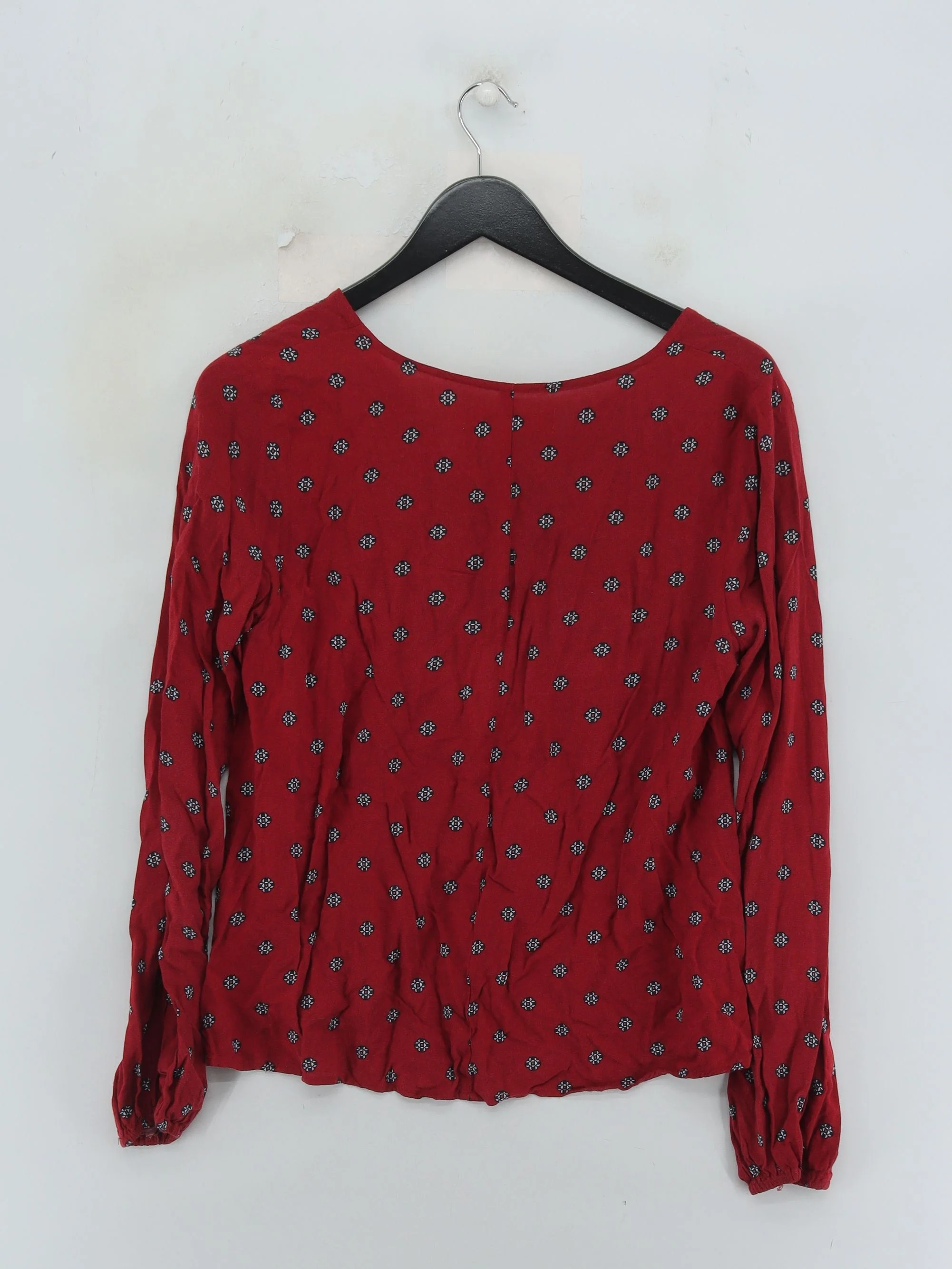 Abercrombie & Fitch Women's Top S Red 100% Viscose Basic - Image 2