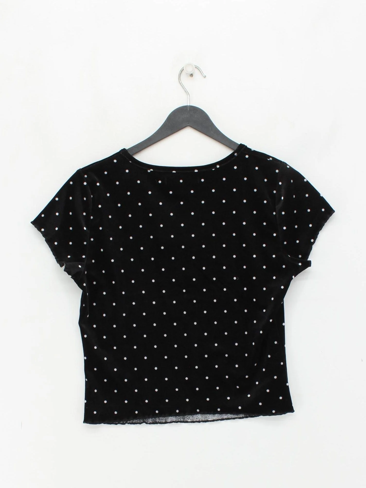 Abercrombie & Fitch Women's Top UK 10 Black 100% Other Cropped - Image 2