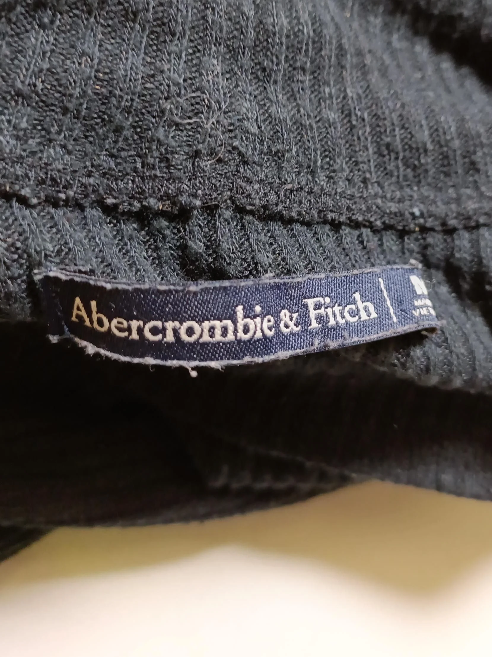 Abercrombie & Fitch Women's Top UK 10 Black 100% Other Jersey - Image 6