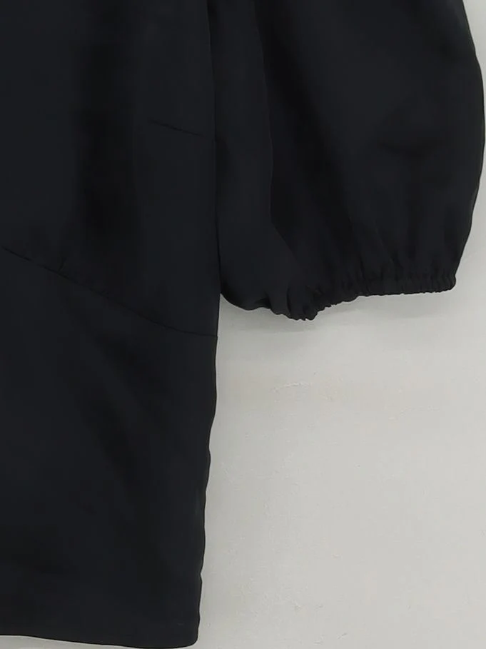 Abercrombie & Fitch Women's Top XL Black 100% Polyester Basic - Image 4