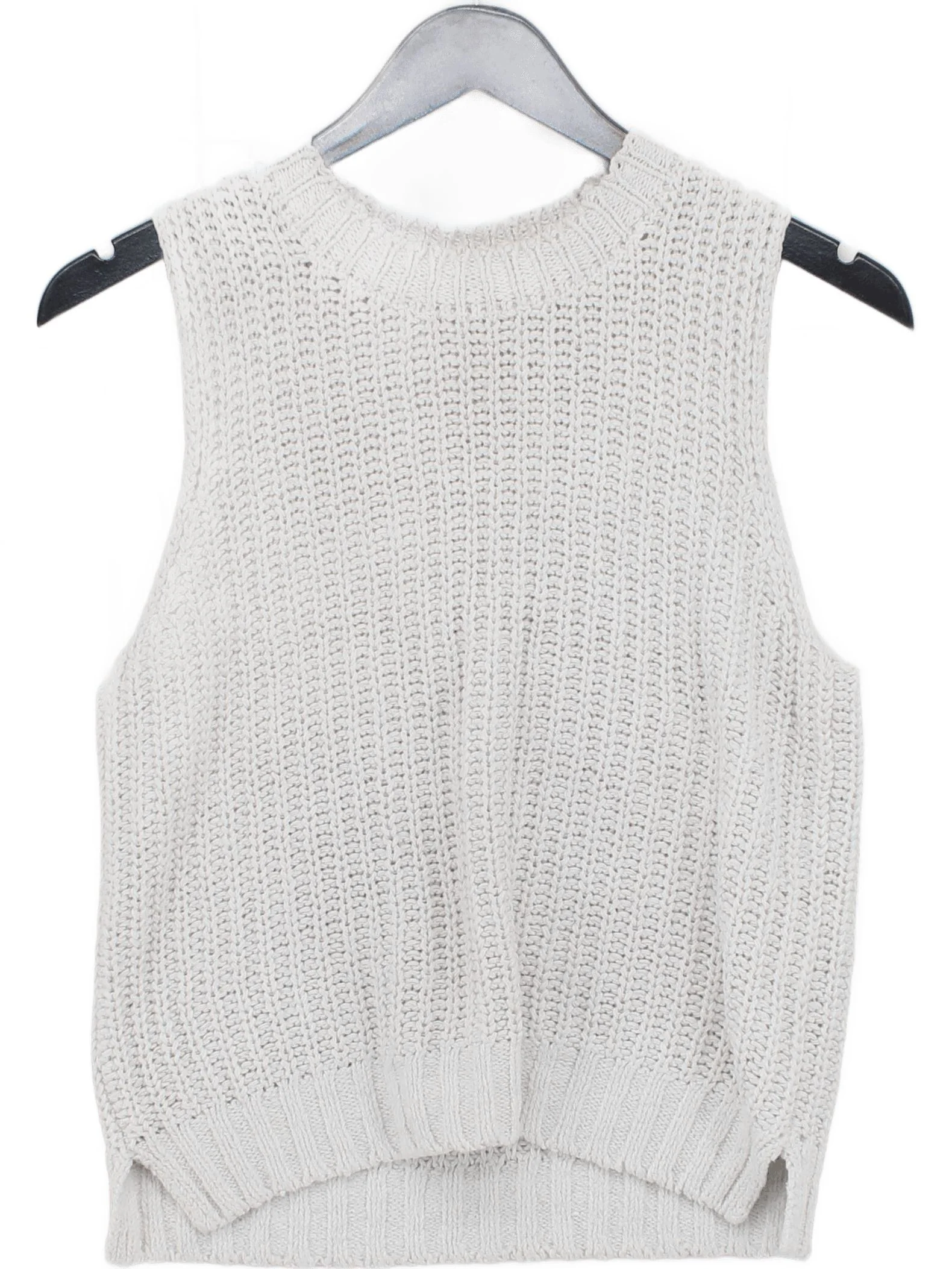 Abercrombie & Fitch Women's Top XXS White 100% Cotton Sleeveless Crew Neck Basic