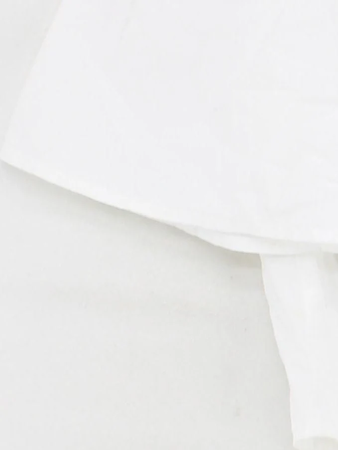 Abercrombie & Fitch Women's Top XXS White Cotton with Polyester Cropped - Image 4
