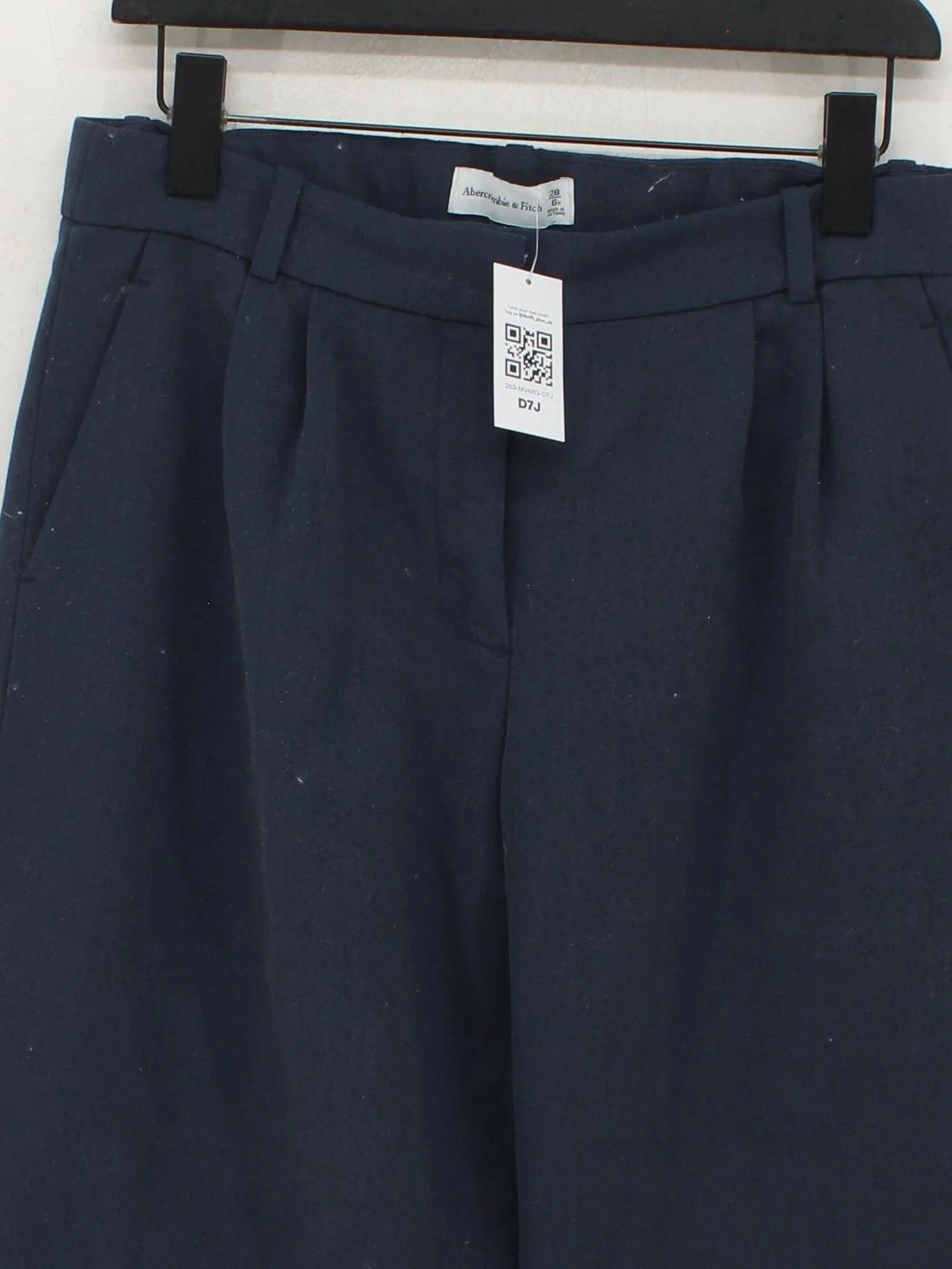 Abercrombie & Fitch Women's Trousers UK 10 Blue Polyester - Image 3