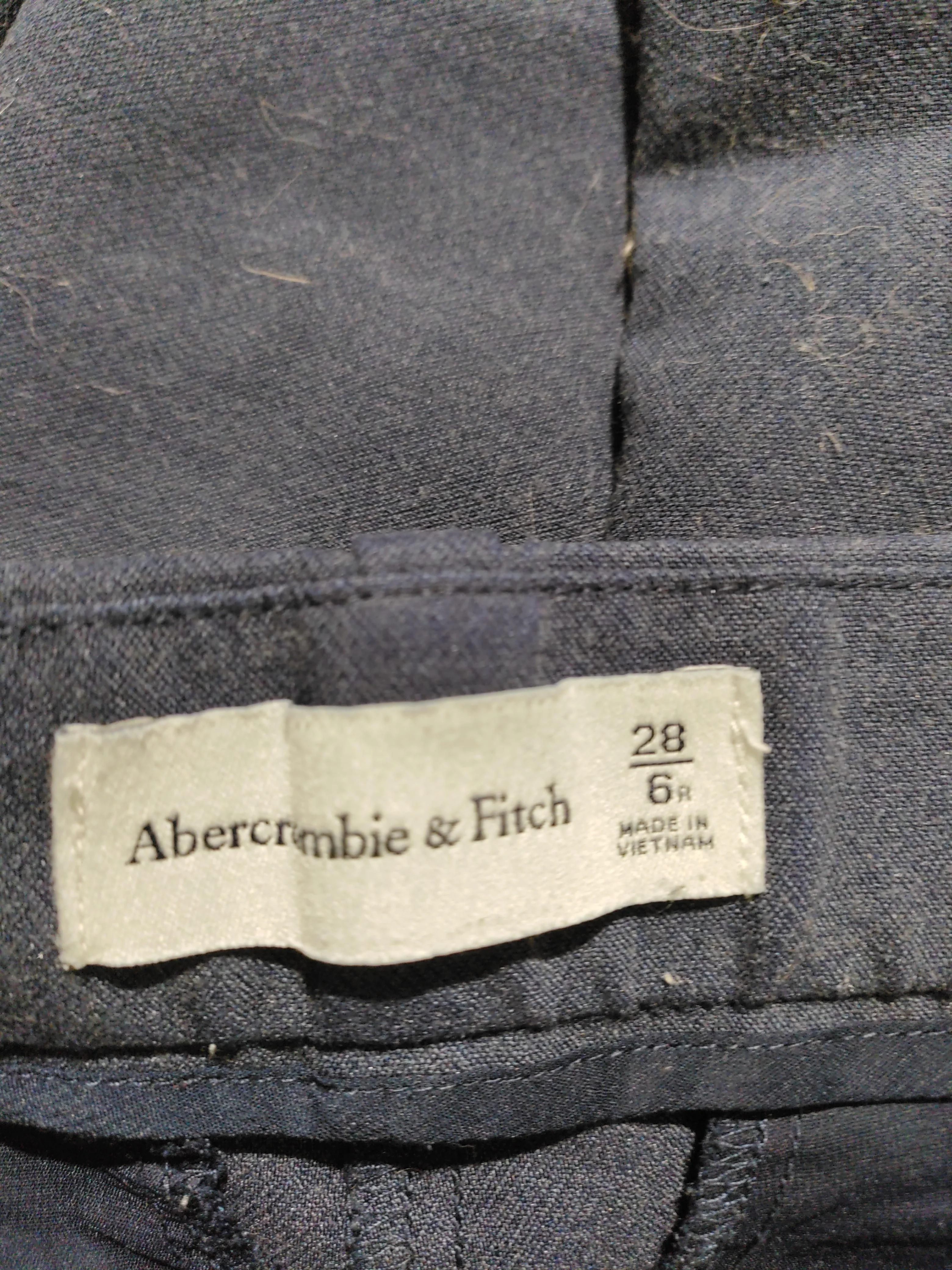 Abercrombie & Fitch Women's Trousers UK 10 Blue Polyester - Image 6