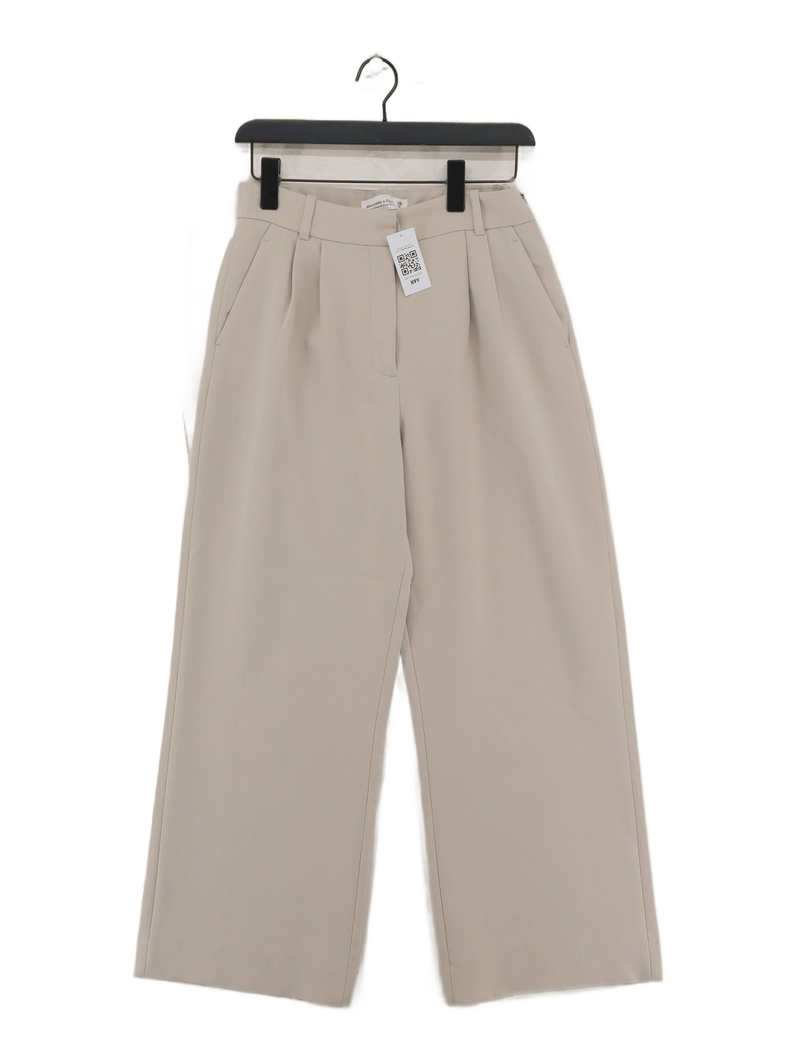 Abercrombie & Fitch Women's Trousers UK 10 Cream Polyester