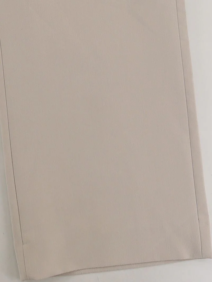 Abercrombie & Fitch Women's Trousers UK 10 Cream Polyester - Image 4