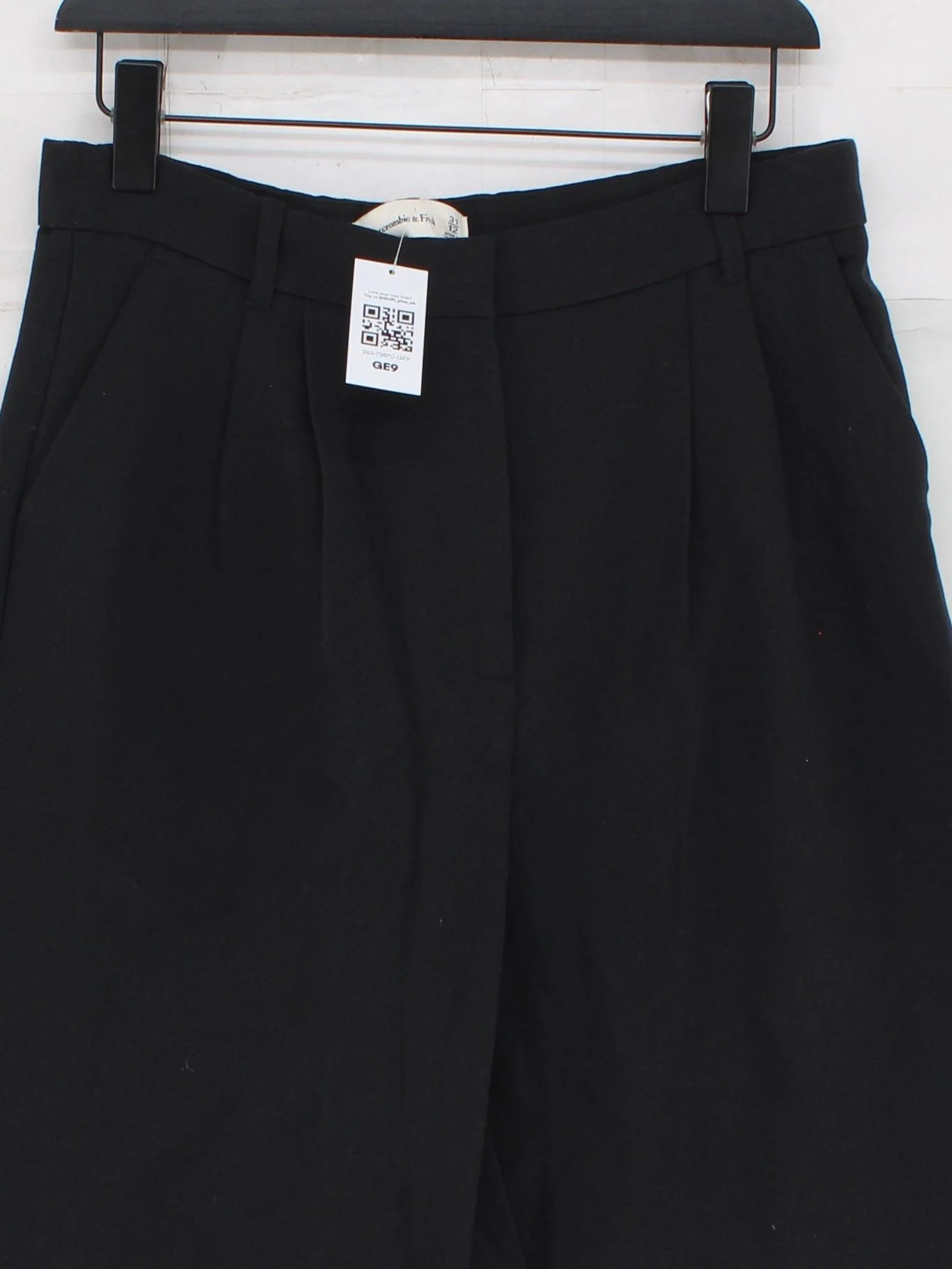 Abercrombie & Fitch Women's Trousers UK 12 Black Polyester - Image 3