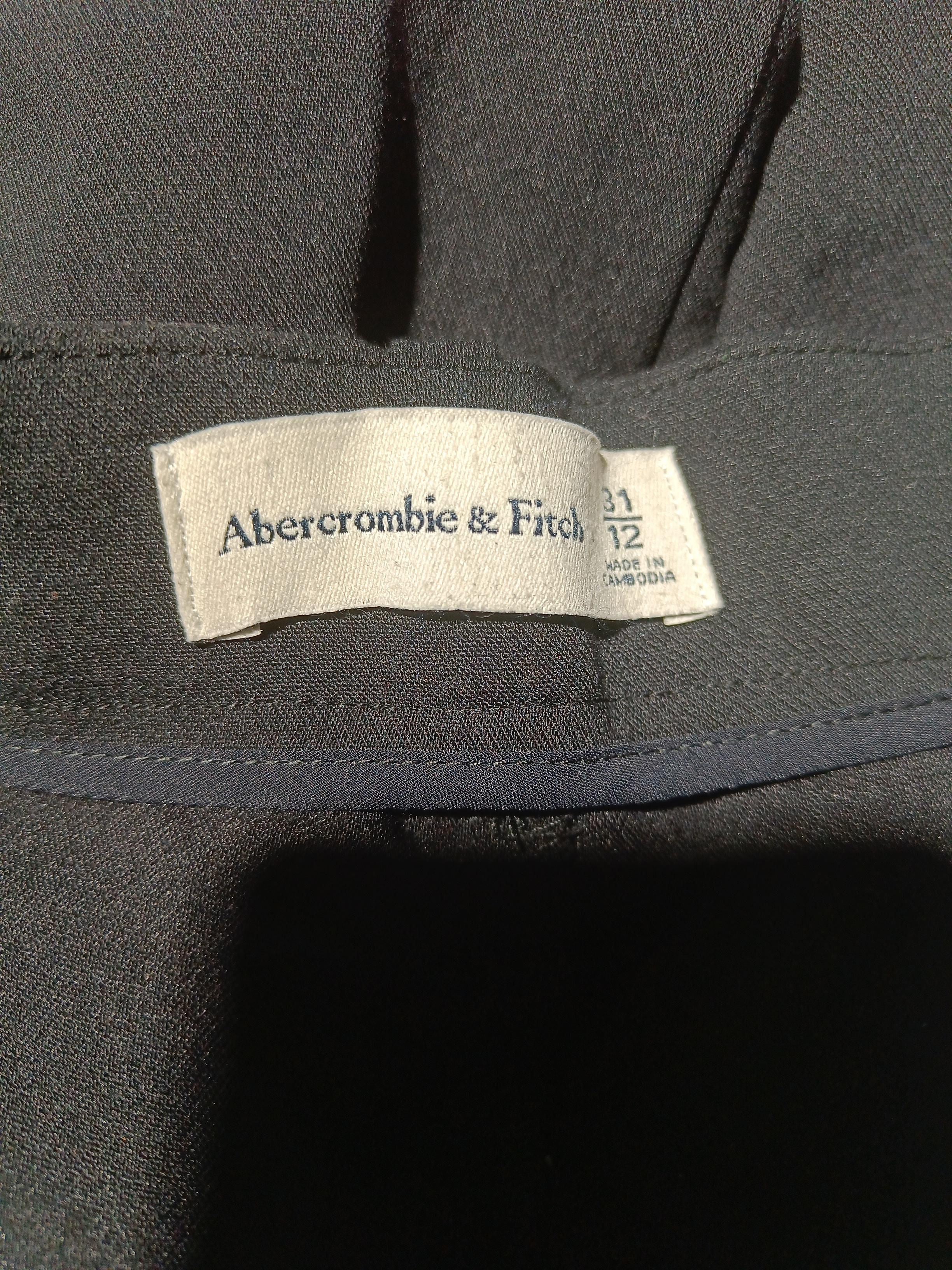 Abercrombie & Fitch Women's Trousers UK 12 Black Polyester - Image 6
