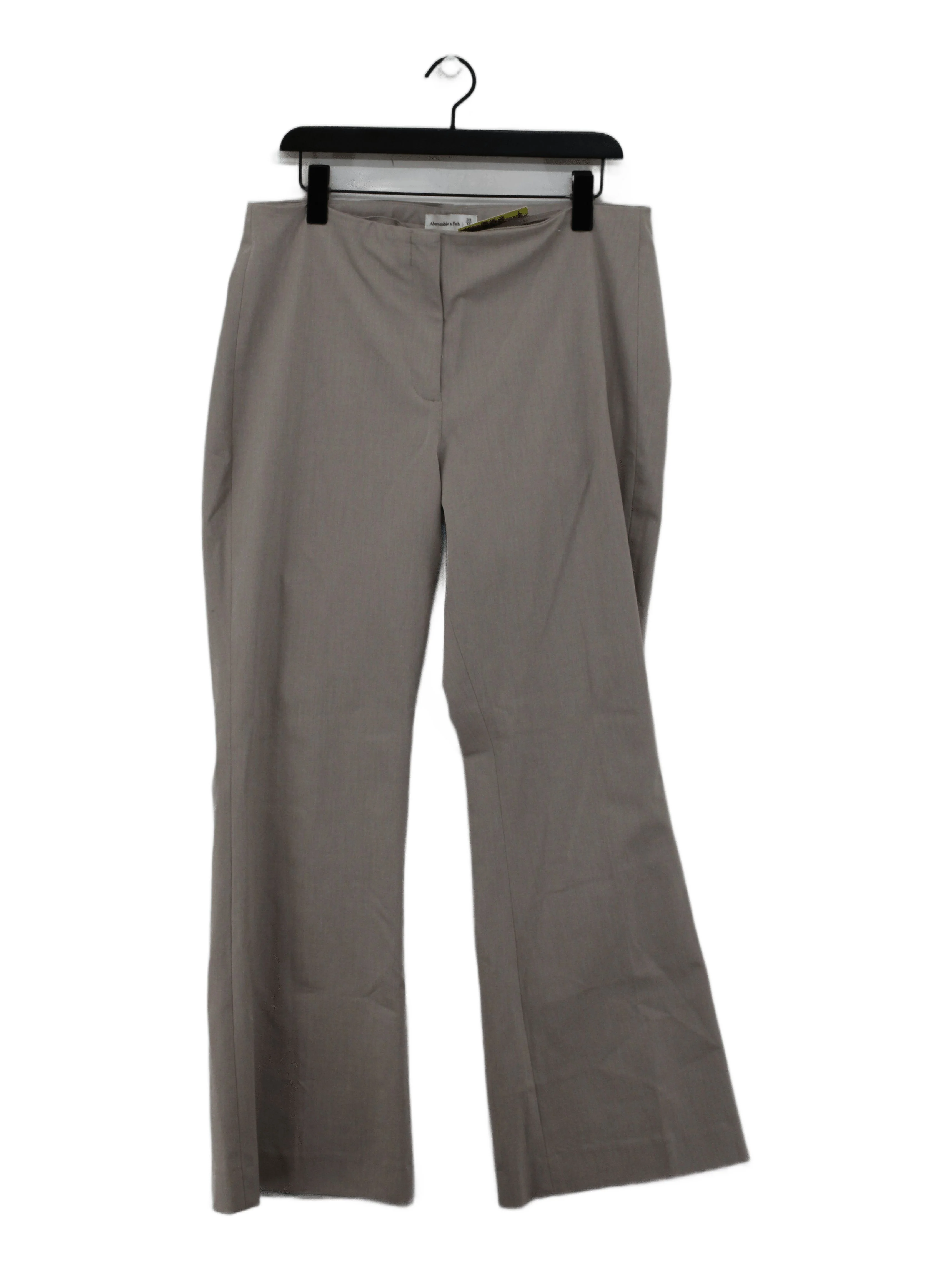 Abercrombie & Fitch Women's Trousers UK 14 Cream Polyester