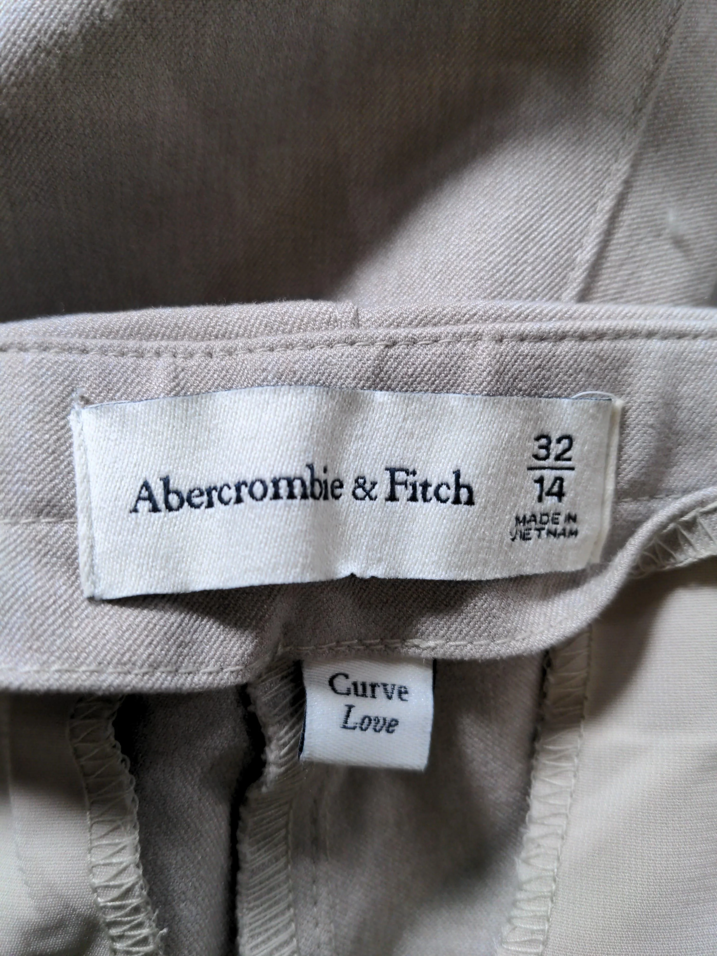 Abercrombie & Fitch Women's Trousers UK 14 Cream Polyester - Image 5