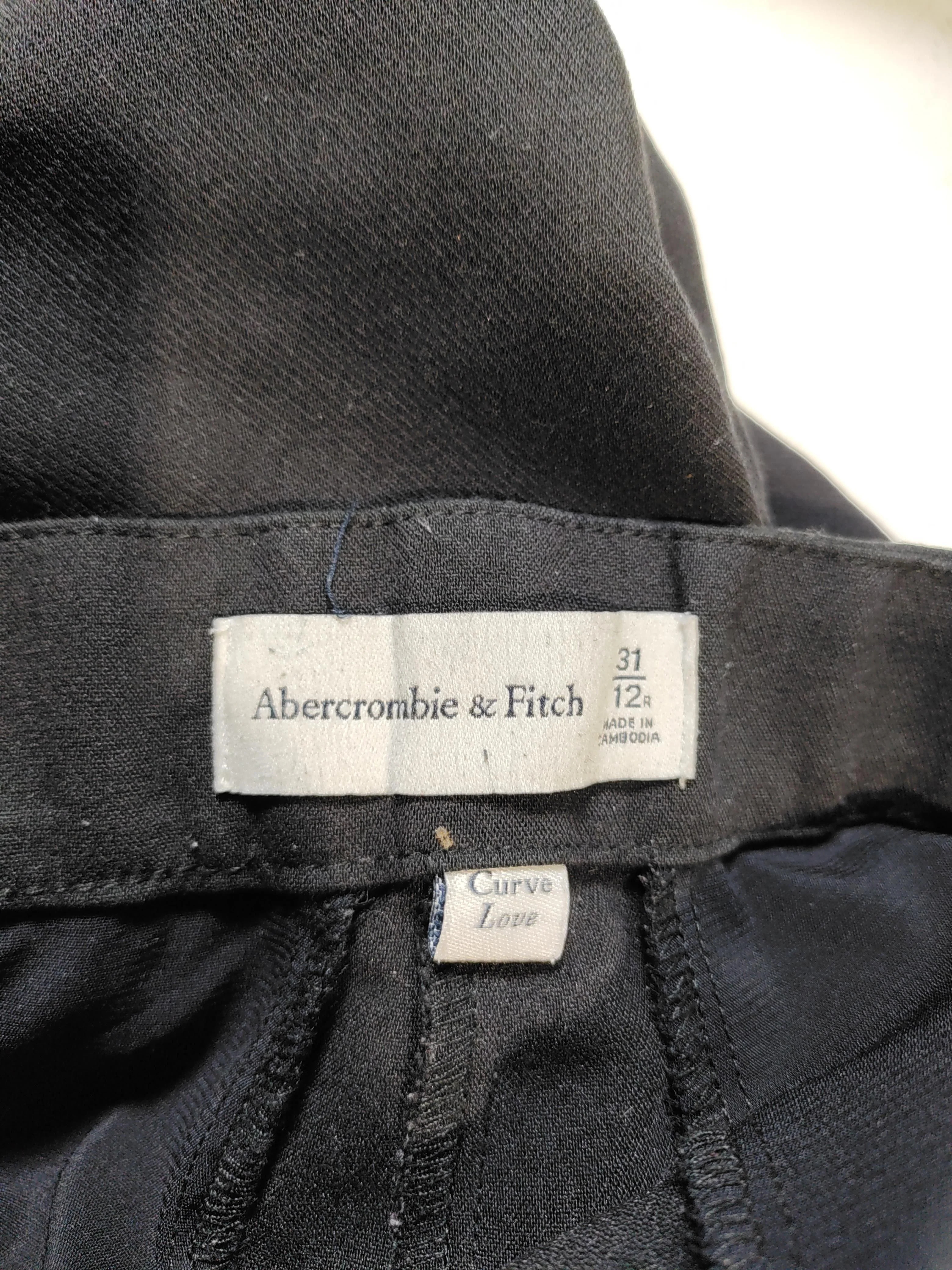 Abercrombie & Fitch Women's Trousers UK 16 Black 100% Other Straight Chino - Image 5