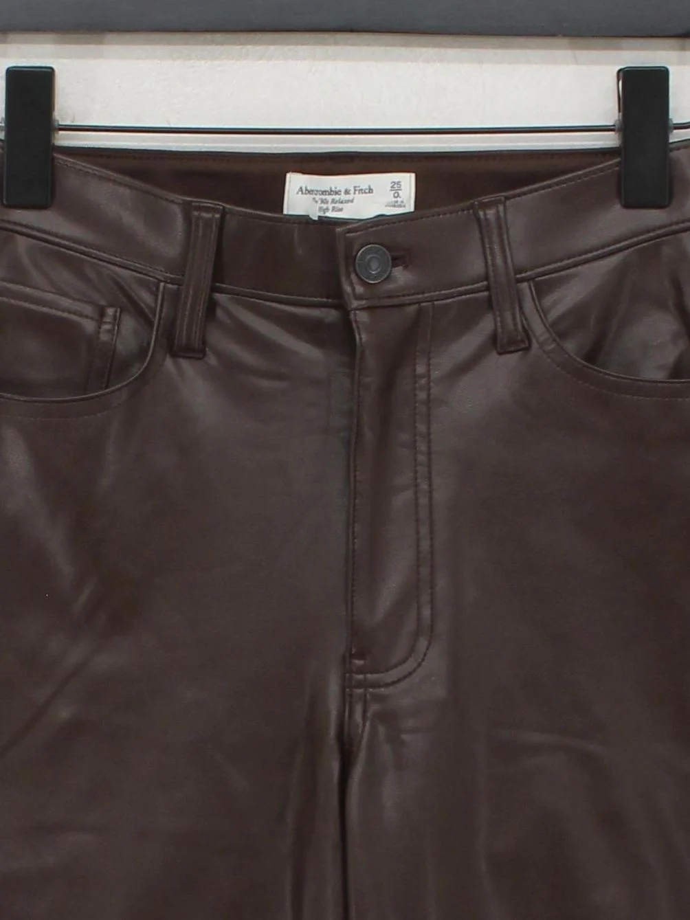 Abercrombie & Fitch Women's Trousers W 25 in Brown Polyester with Other Chino - Image 3
