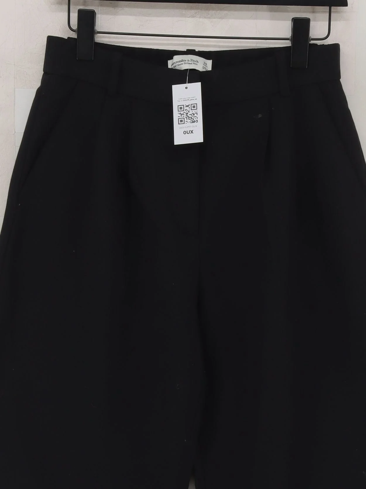 Abercrombie & Fitch Women's Trousers W 28 in Black Polyester - Image 3
