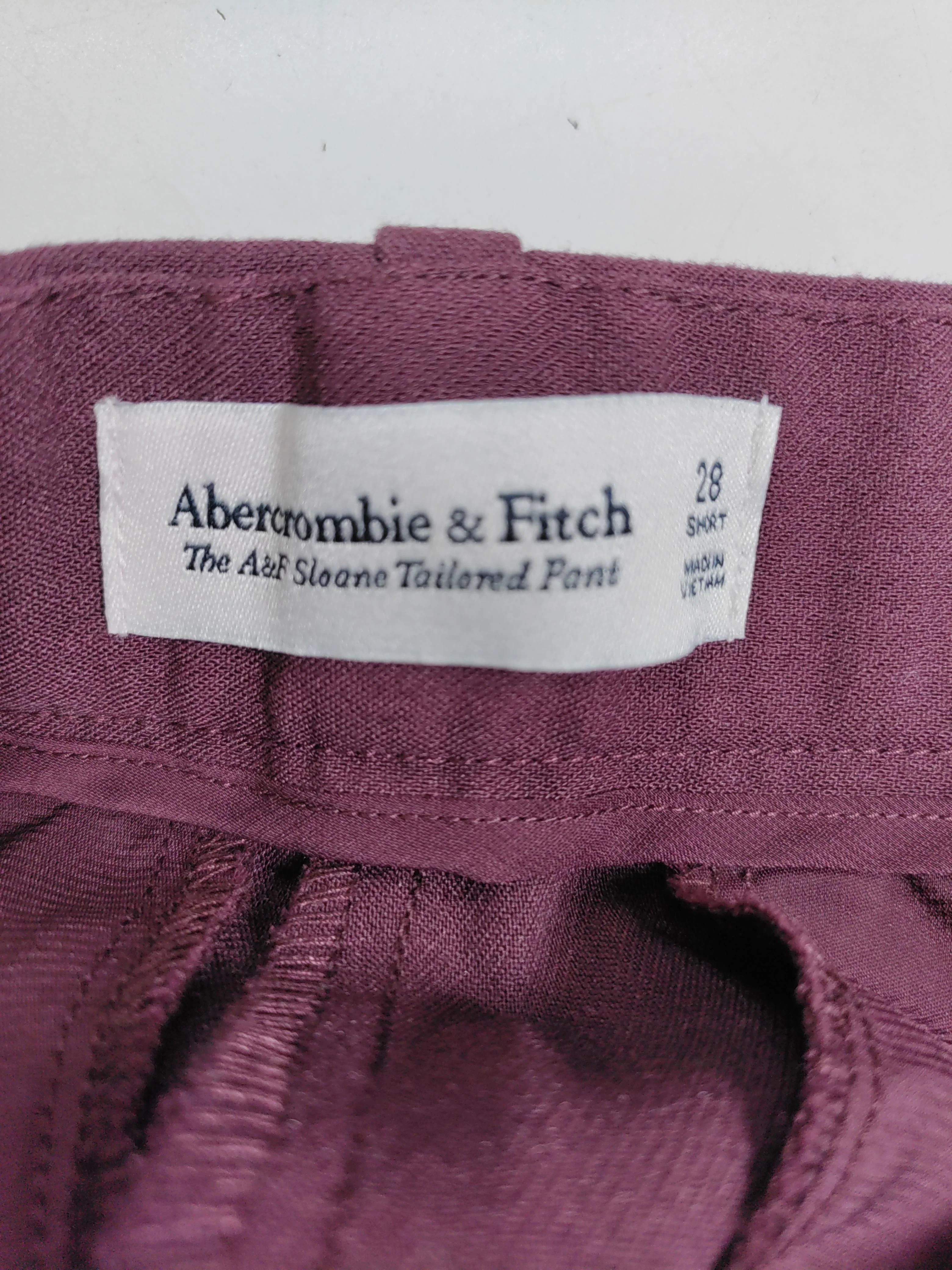 Abercrombie & Fitch Women's Trousers W 28 in Red Polyester with Elastane Chino - Image 5