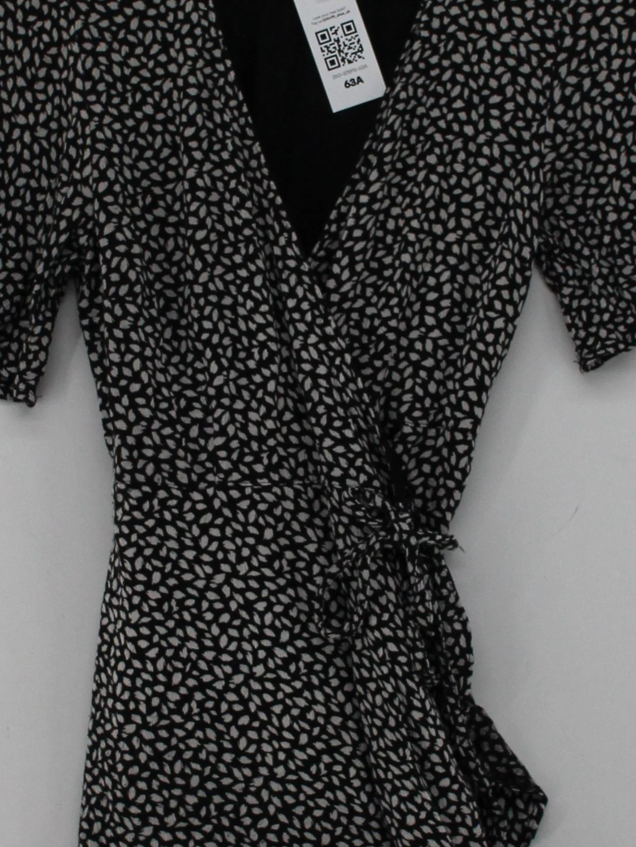 Abercrombie & Fitch Wrap Mini Dress XXS in Black - Image 3