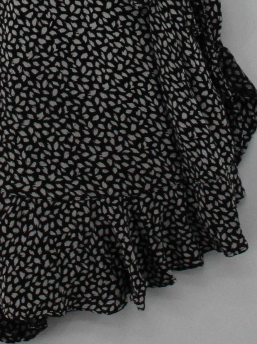 Abercrombie & Fitch Wrap Mini Dress XXS in Black - Image 4