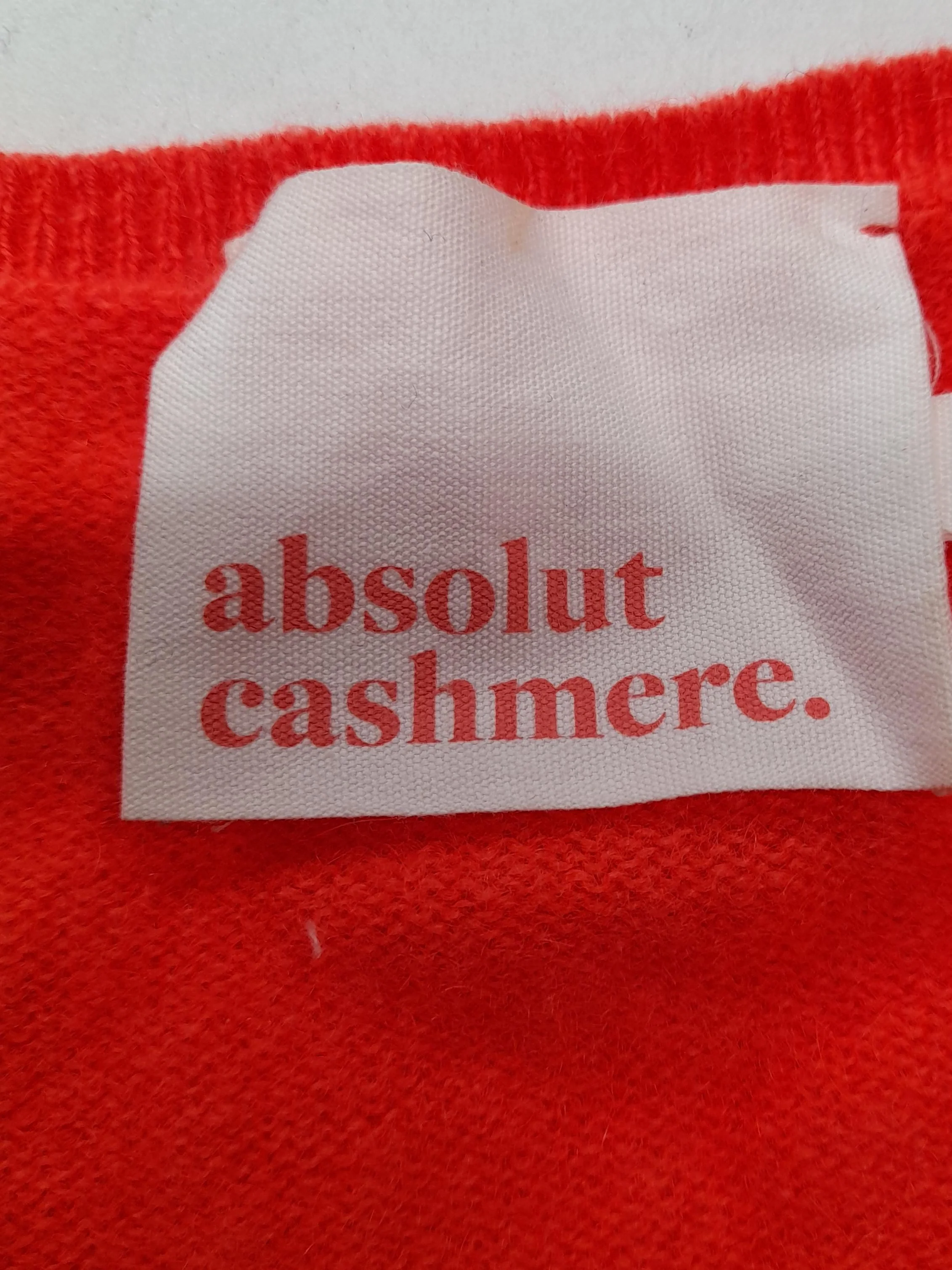 Absolut Cashmere Women's Jumper M Orange 100% Cashmere V-Neck Pullover - Image 6