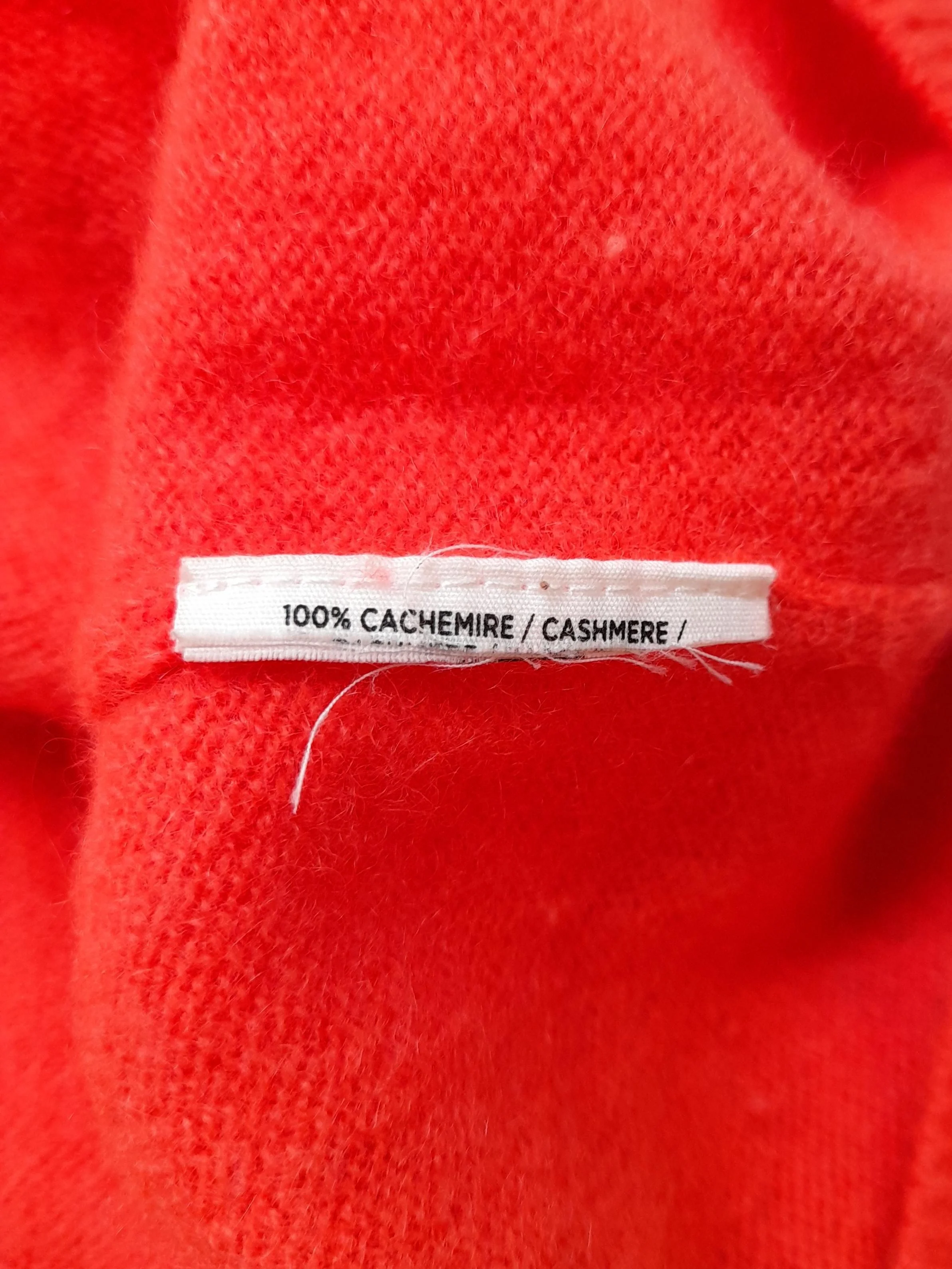 Absolut Cashmere Women's Jumper M Orange 100% Cashmere V-Neck Pullover - Image 7