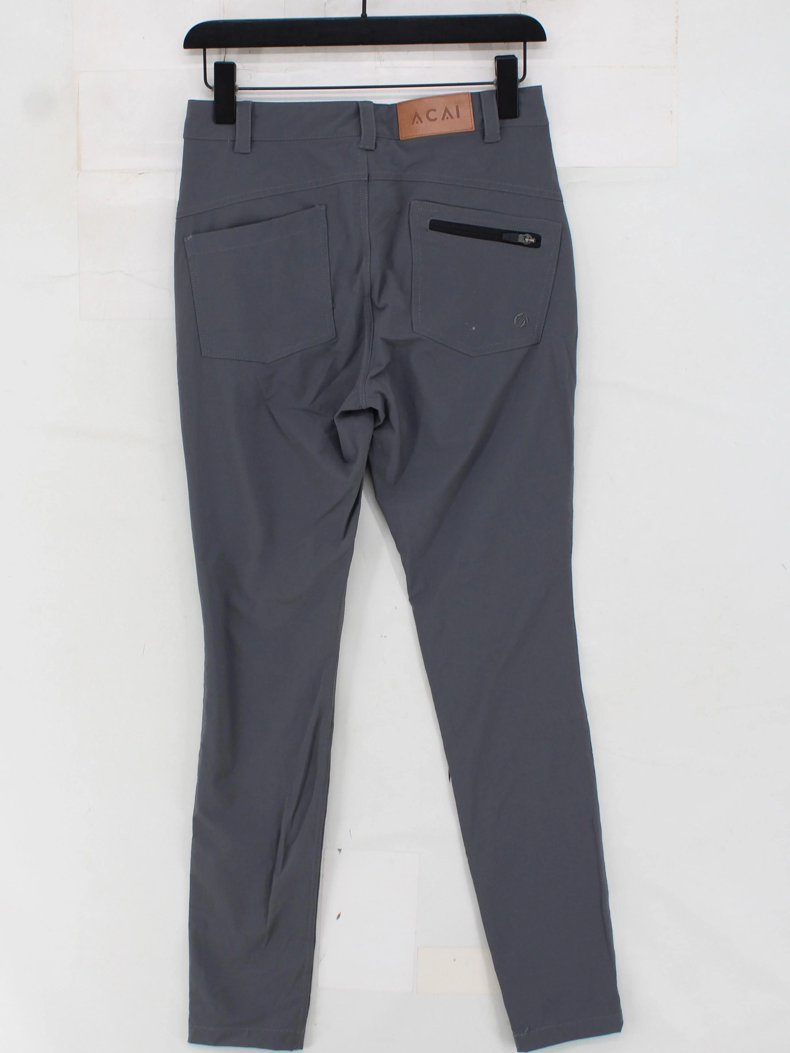 ACAI Women's Trousers W 28 in Grey Nylon with Elastane Rain Trousers - Image 2