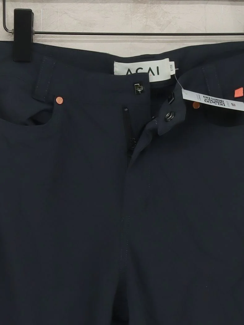 ACAI Women's Trousers W 30 in Blue Nylon with Elastane Rain Trousers - Image 3