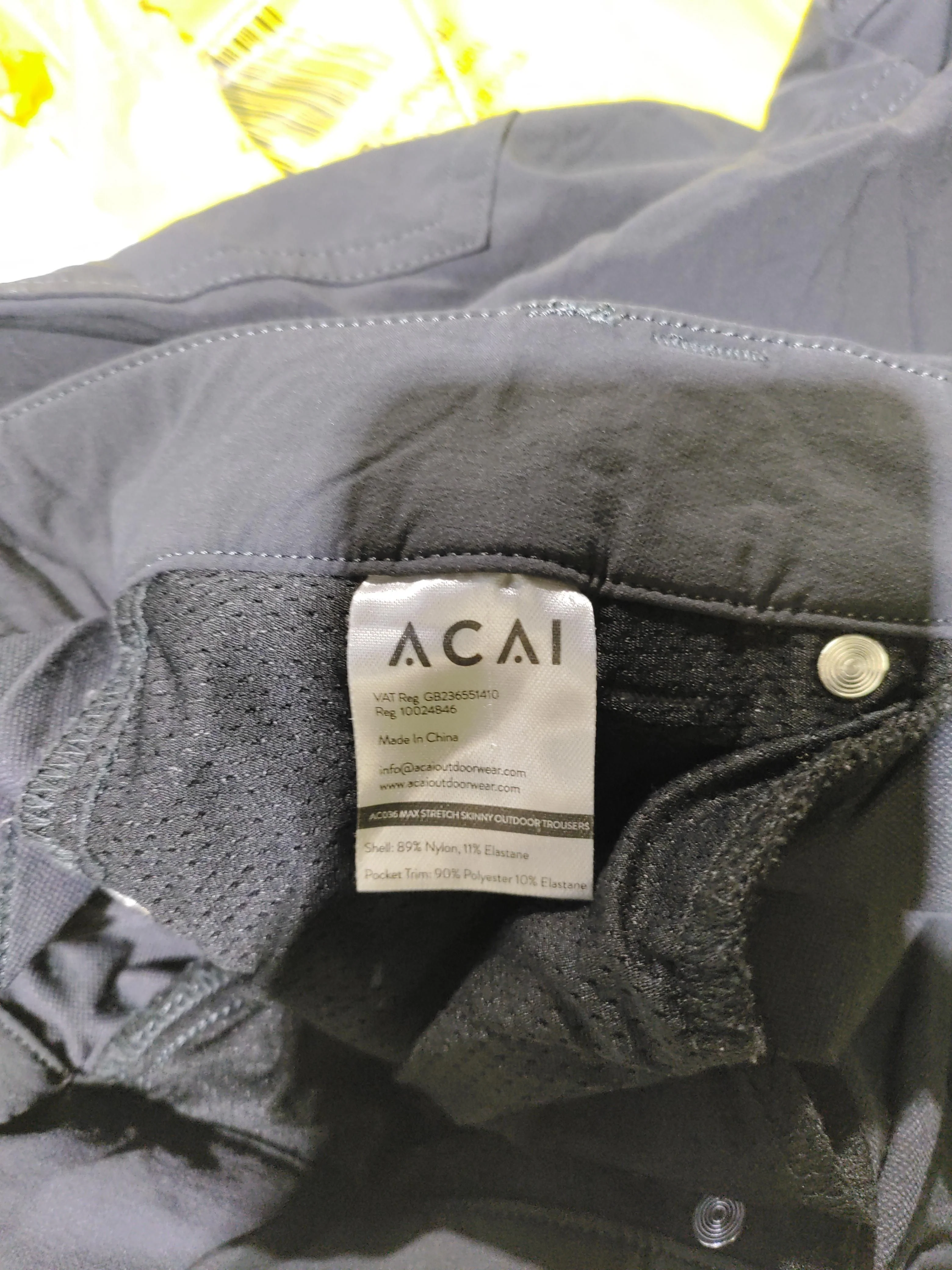 ACAI Women's Trousers W 30 in Blue Nylon with Elastane Rain Trousers - Image 7