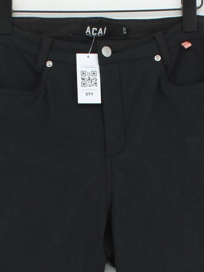 ACAI Women's Trousers W 32 in Black 100% Other Skinny Chino - Image 3