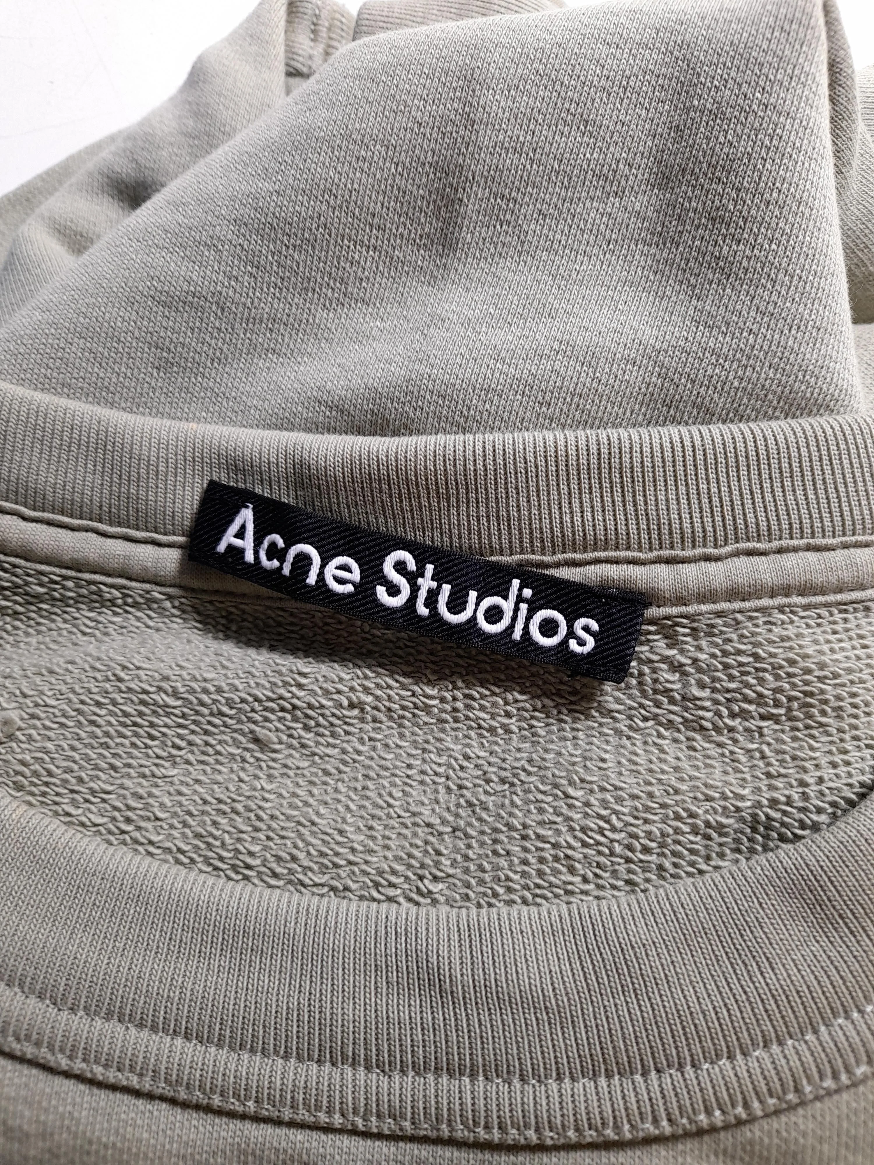 Acne Studios Men's Hoodie XS Green 100% Cotton Pullover - Image 5