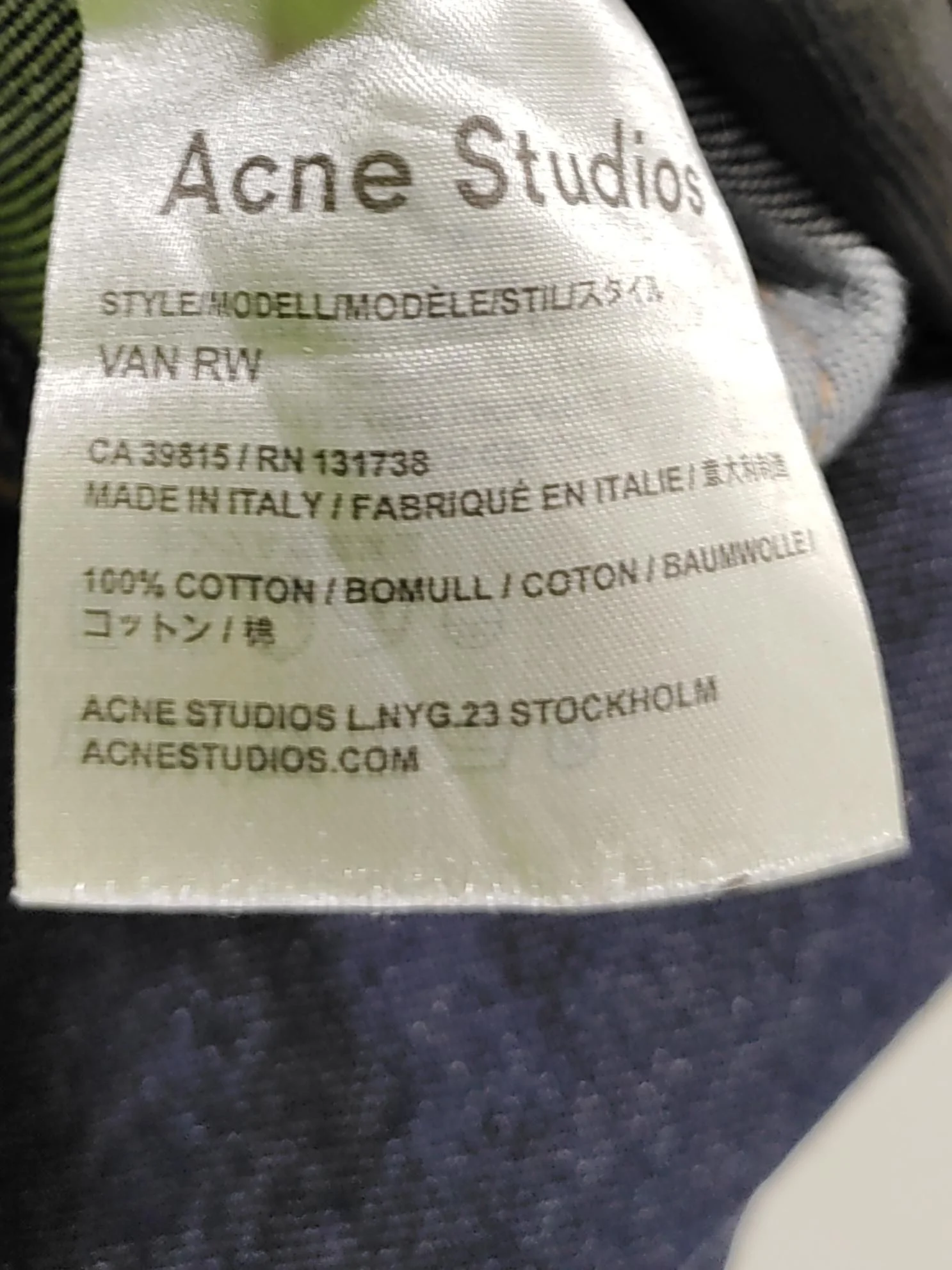 Acne Studios Men's Jeans M Blue 100% Cotton Straight - Image 7