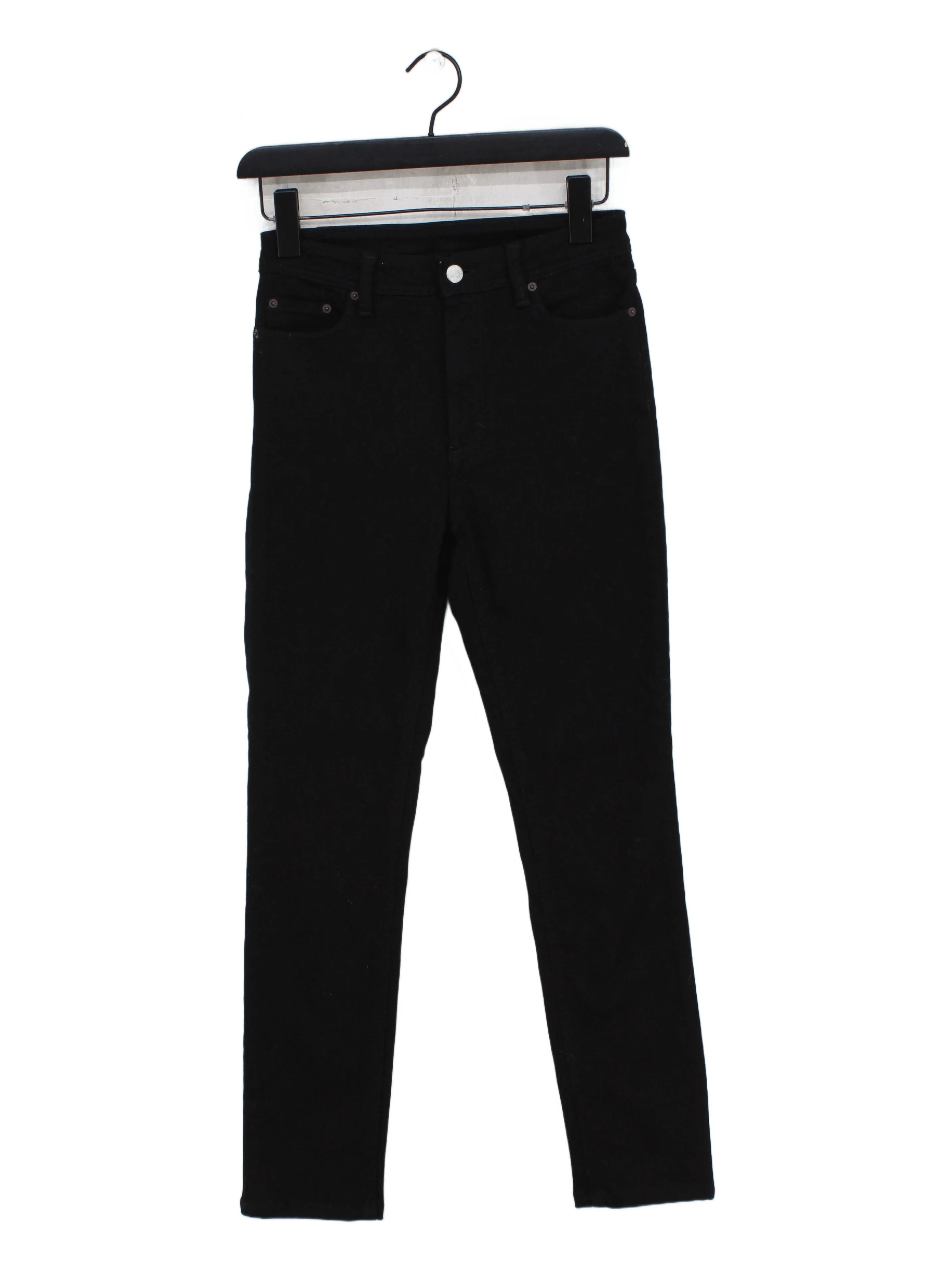 Acne Studios Men's Jeans W 26 in Black Cotton with Polyester, Elastane Skinny