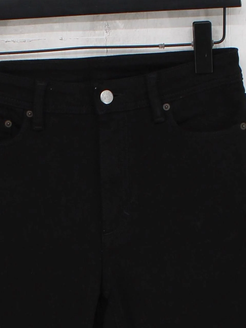 Acne Studios Men's Jeans W 26 in Black Cotton with Polyester, Elastane Skinny - Image 3