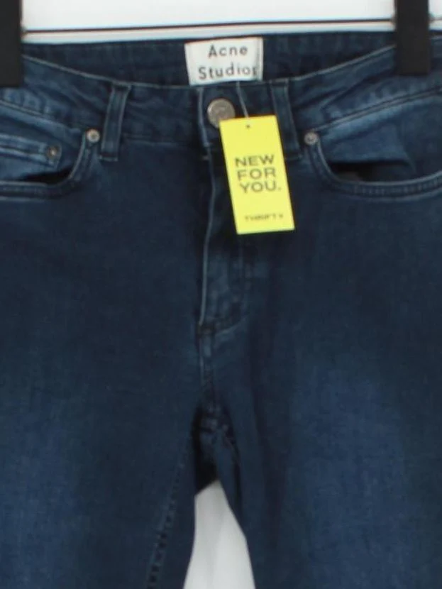 Acne Studios Men's Jeans W 26 in Blue Cotton with Polyester, Elastane Skinny - Image 3