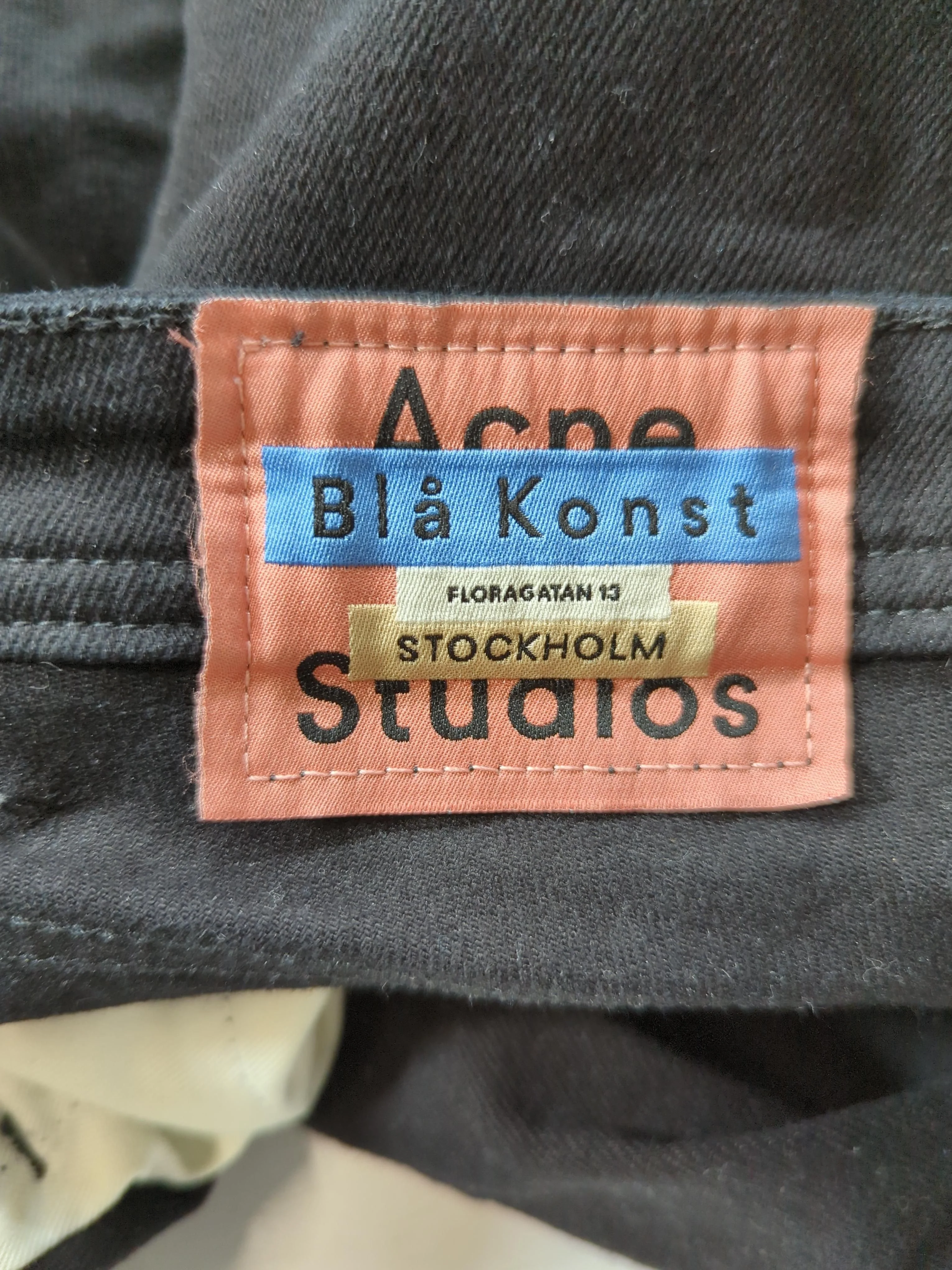 Acne Studios Men's Jeans W 29 in Black Cotton with Polyester, Elastane Skinny - Image 6