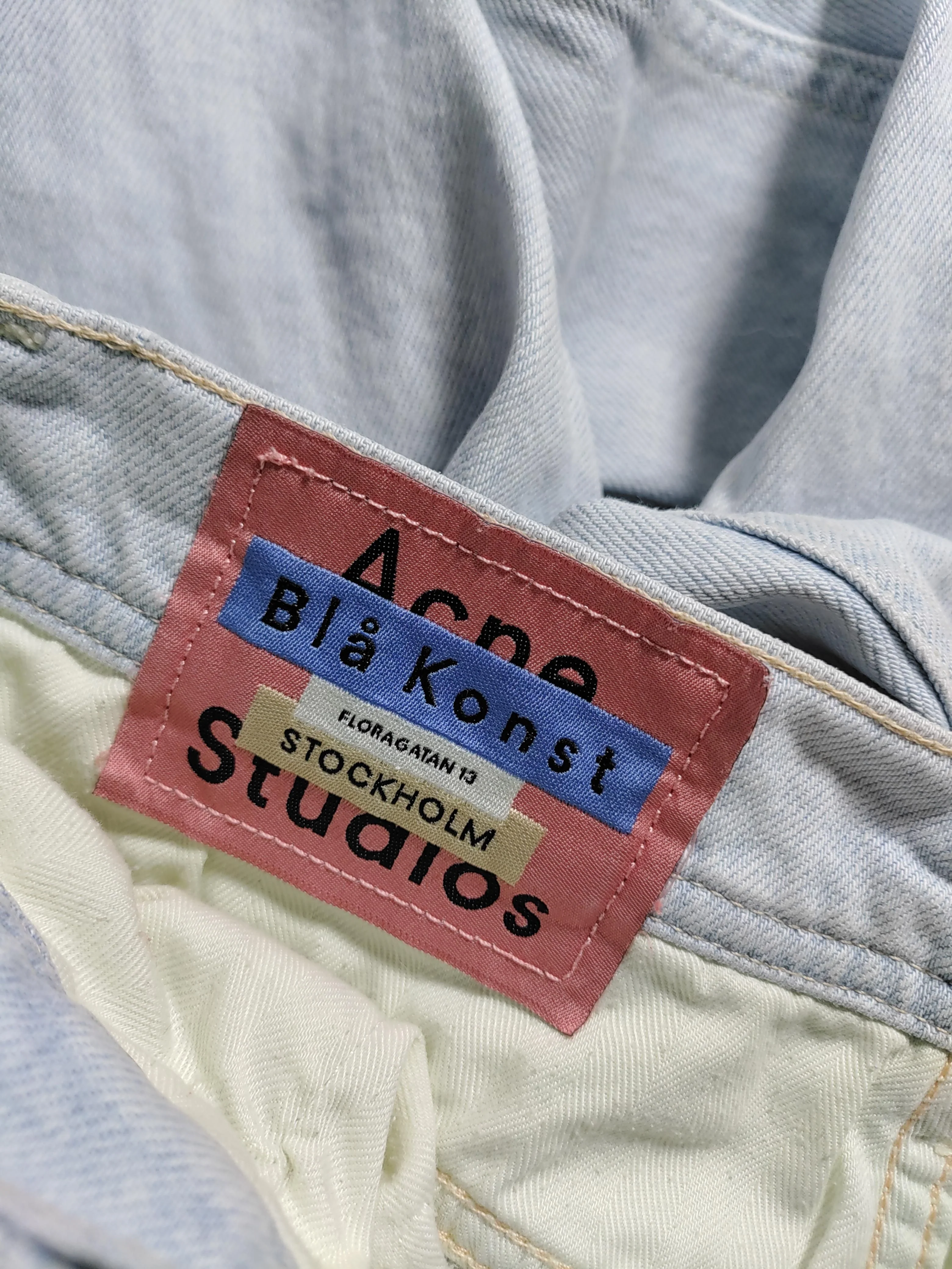 Acne Studios Men's Jeans XS Blue Cotton with Elastane Skinny - Image 5