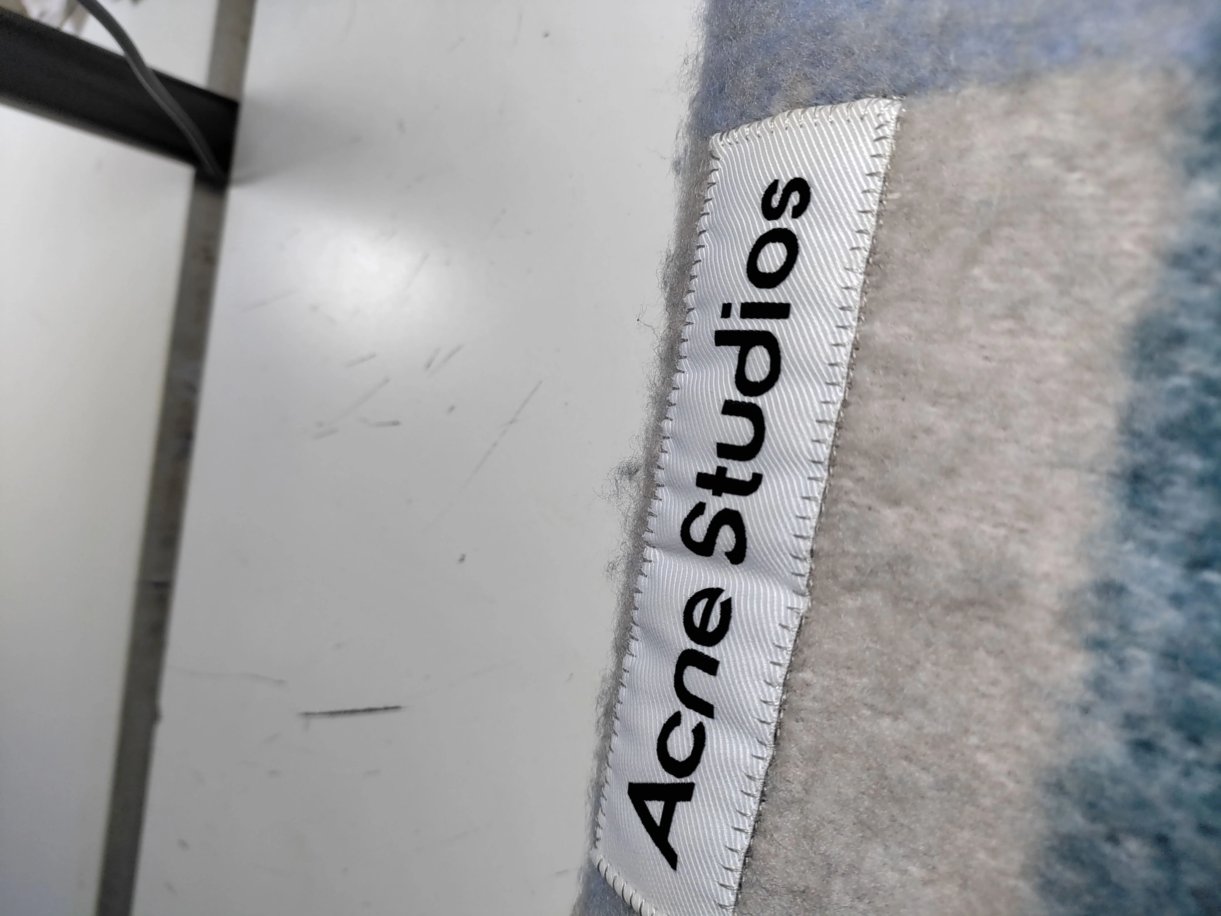 Acne Studios Men's Scarf Multi Checkered 100% Wool Scarf - Image 6