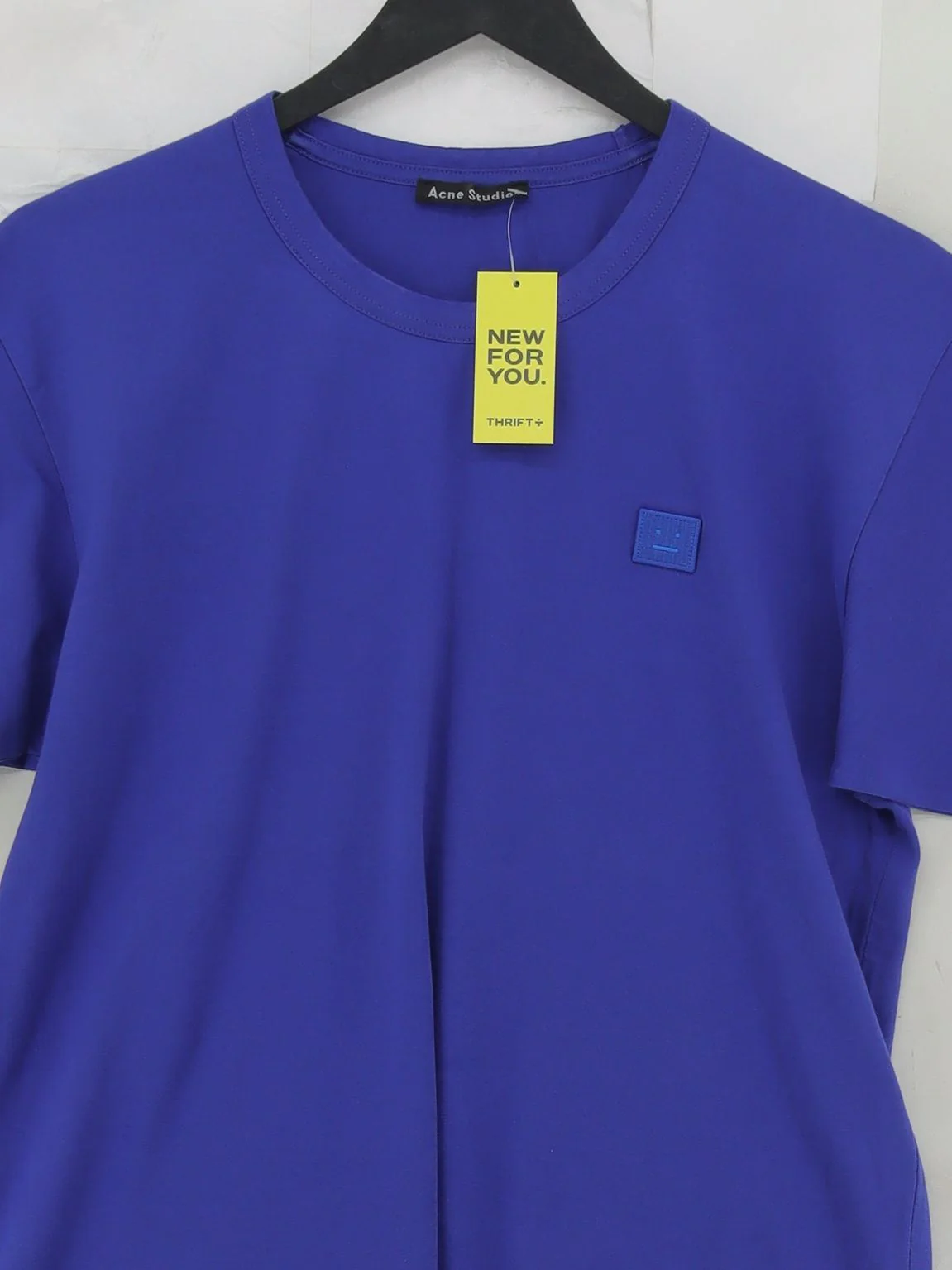 Acne Studios Men's T-Shirt S Blue 100% Cotton Basic - Image 3