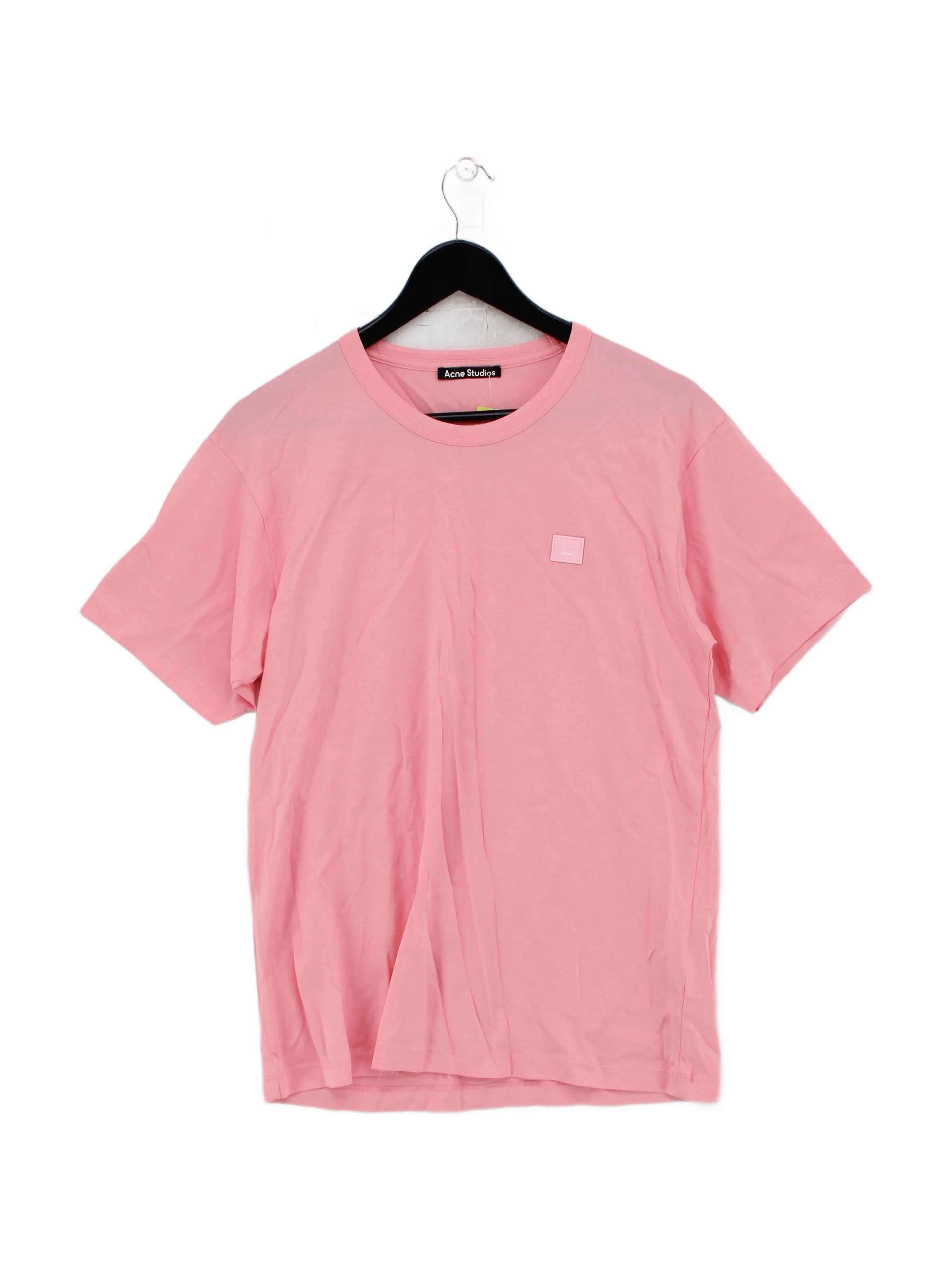 Acne Studios Men's T-Shirt S Pink 100% Cotton Basic
