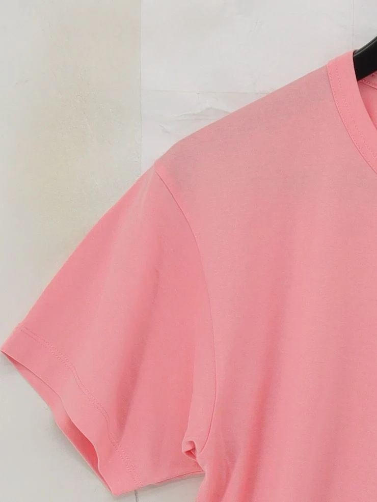Acne Studios Men's T-Shirt XS Pink 100% Cotton Basic - Image 4