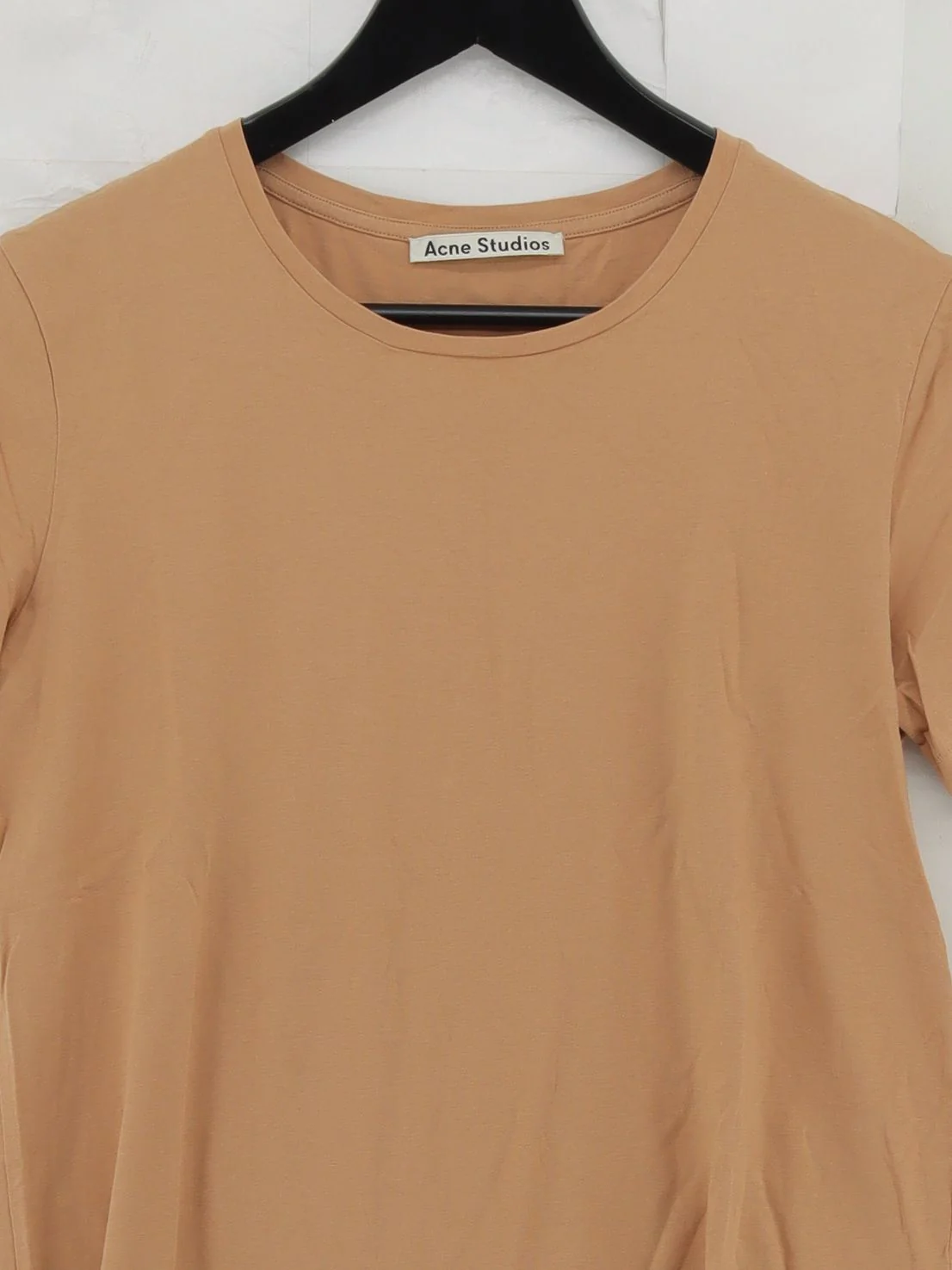 Acne Studios Men's T-Shirt XS Tan 100% Cotton Basic - Image 3