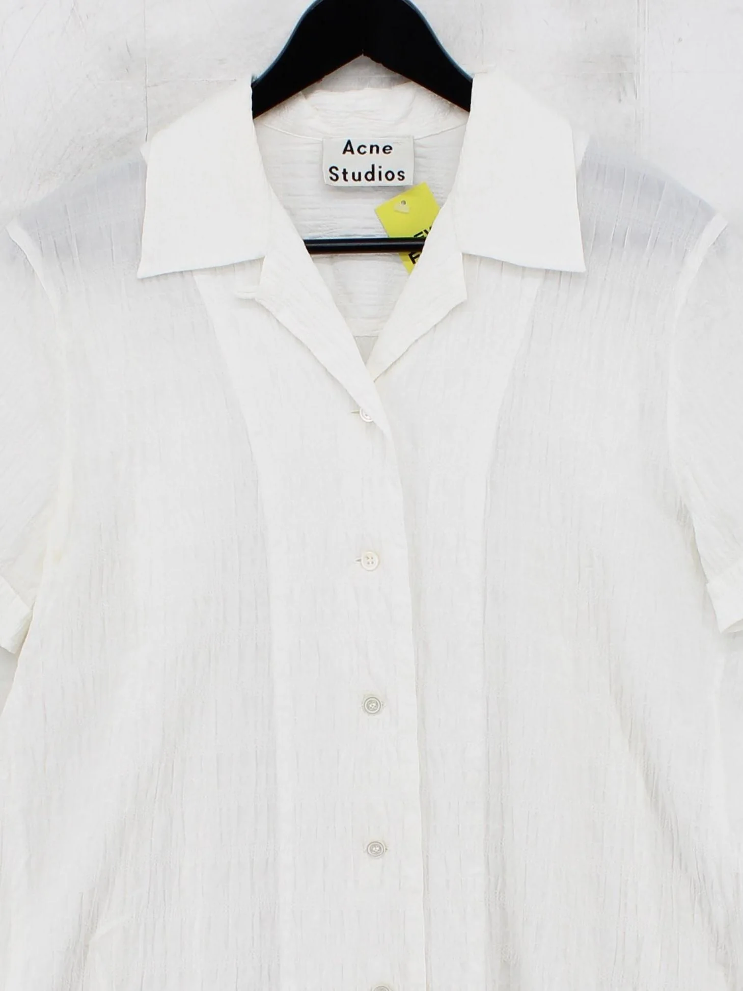 Acne Studios Shirt Mini Dress in White - Image 3